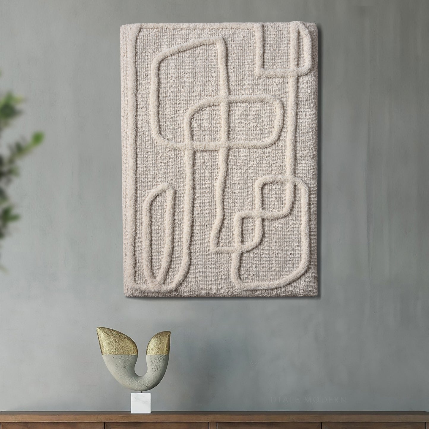 LOVATLANE WALL ART - WOOL - MDF STRUCTURE