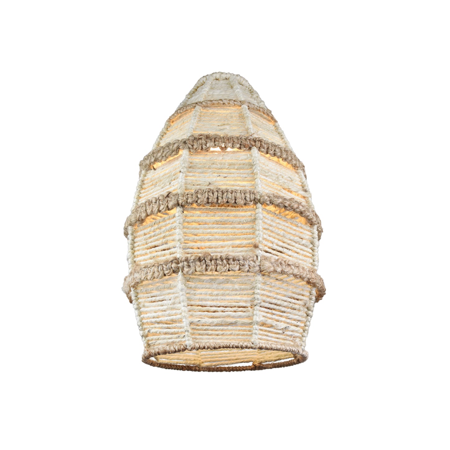 LUCELIA LAMP - IVORY/NATURAL - HAND MADE - JUTE