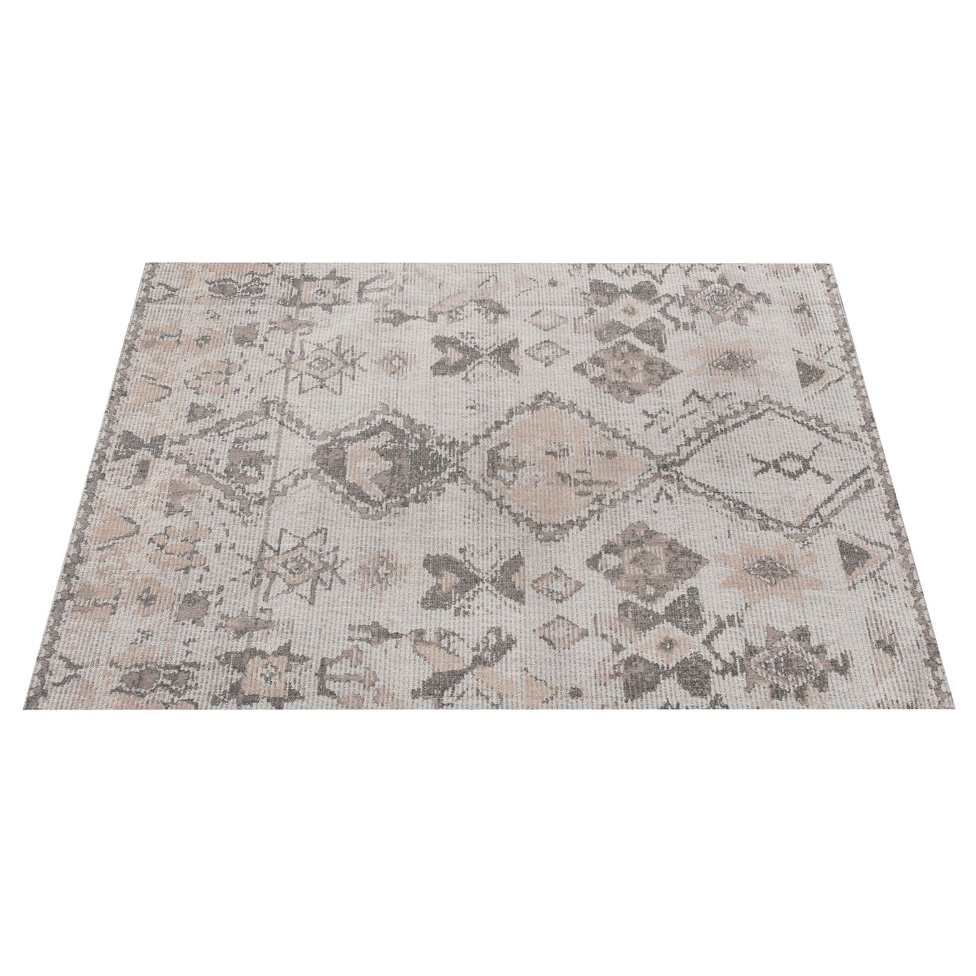 Area Rug, Bedroom Rug, Living Room Rug, Living Area Rug, Indian Rug, Office Carpet, Office Rug, Shop Rug Online, Wool Polyester Blend, Grey, Jaquard Durry, Flat Weave, tribal