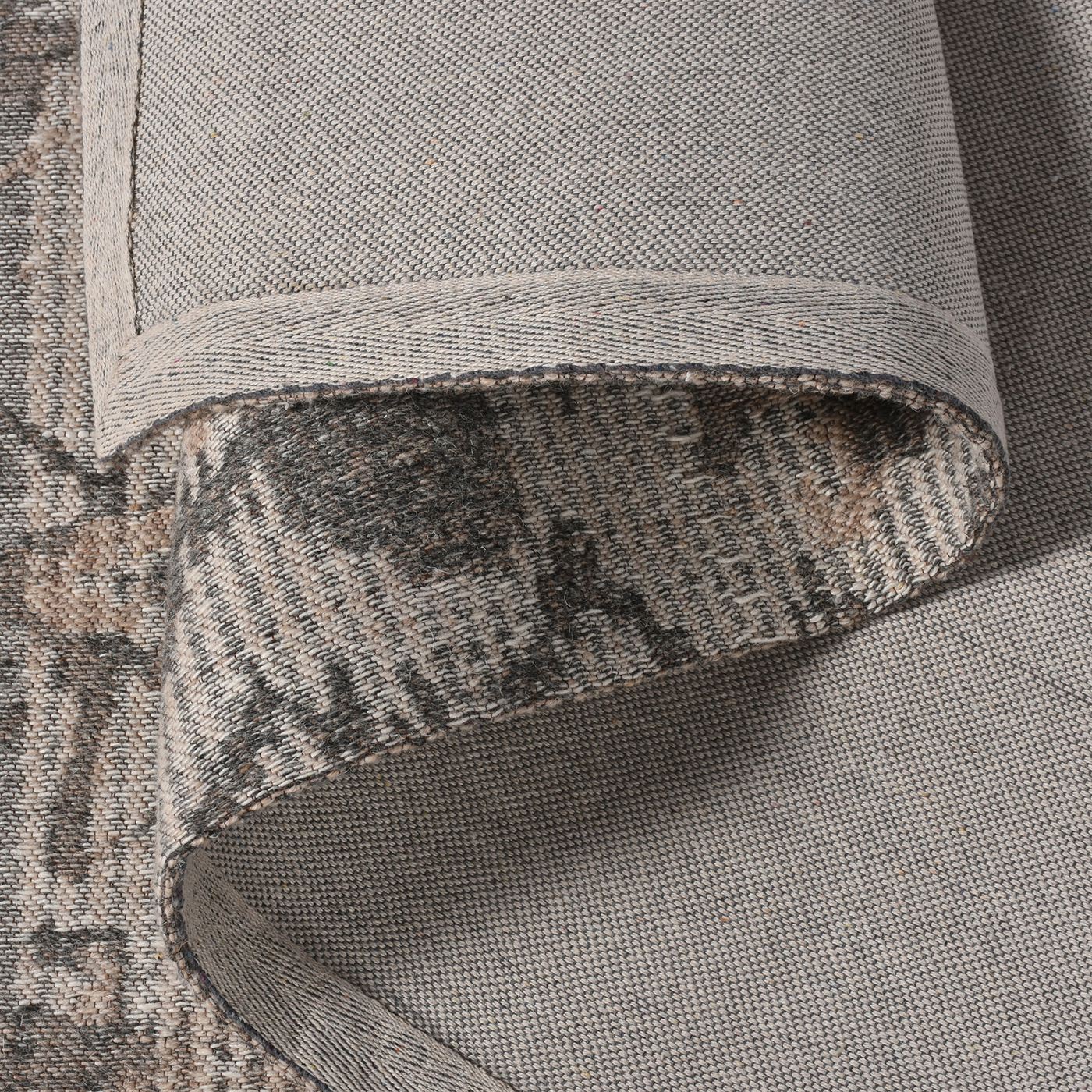 Area Rug, Bedroom Rug, Living Room Rug, Living Area Rug, Indian Rug, Office Carpet, Office Rug, Shop Rug Online, Wool Polyester Blend, Grey, Jaquard Durry, Flat Weave, tribal