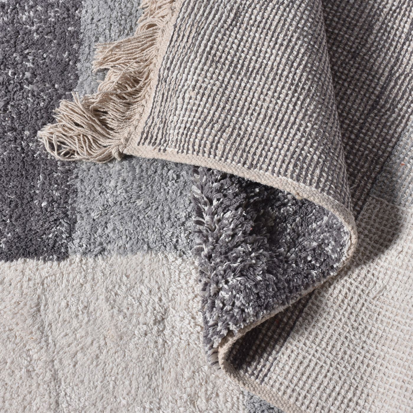 Area Rug, Bedroom Rug, Living Room Rug, Living Area Rug, Indian Rug, Office Carpet, Office Rug, Shop Rug Online, Cotton, Natural White, Grey, Bm Sn, All Cut, abstract