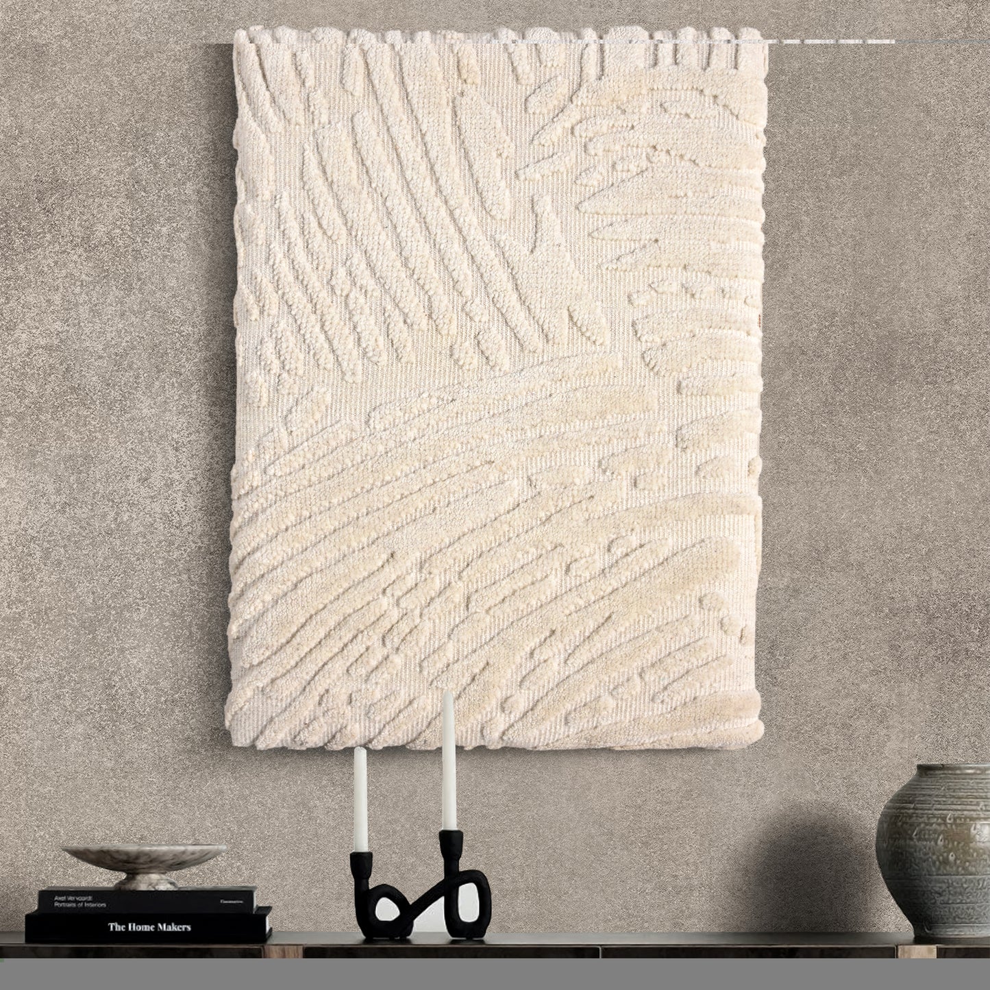 MITSUYO WALL ART - WOOL - MDF STRUCTURE