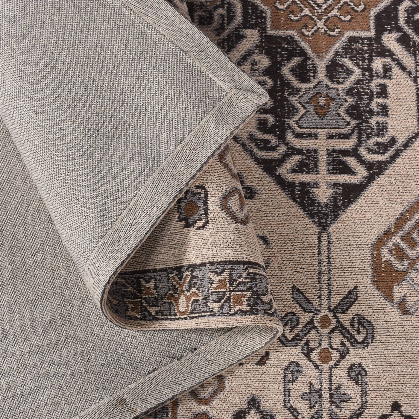 Area Rug, Bedroom Rug, Living Room Rug, Living Area Rug, Indian Rug, Office Carpet, Office Rug, Shop Rug Online, Beige, Charcoal, Cotton, Polyester, Jacquard Woven, Jaquard Durry, Flat Weave, Intricate