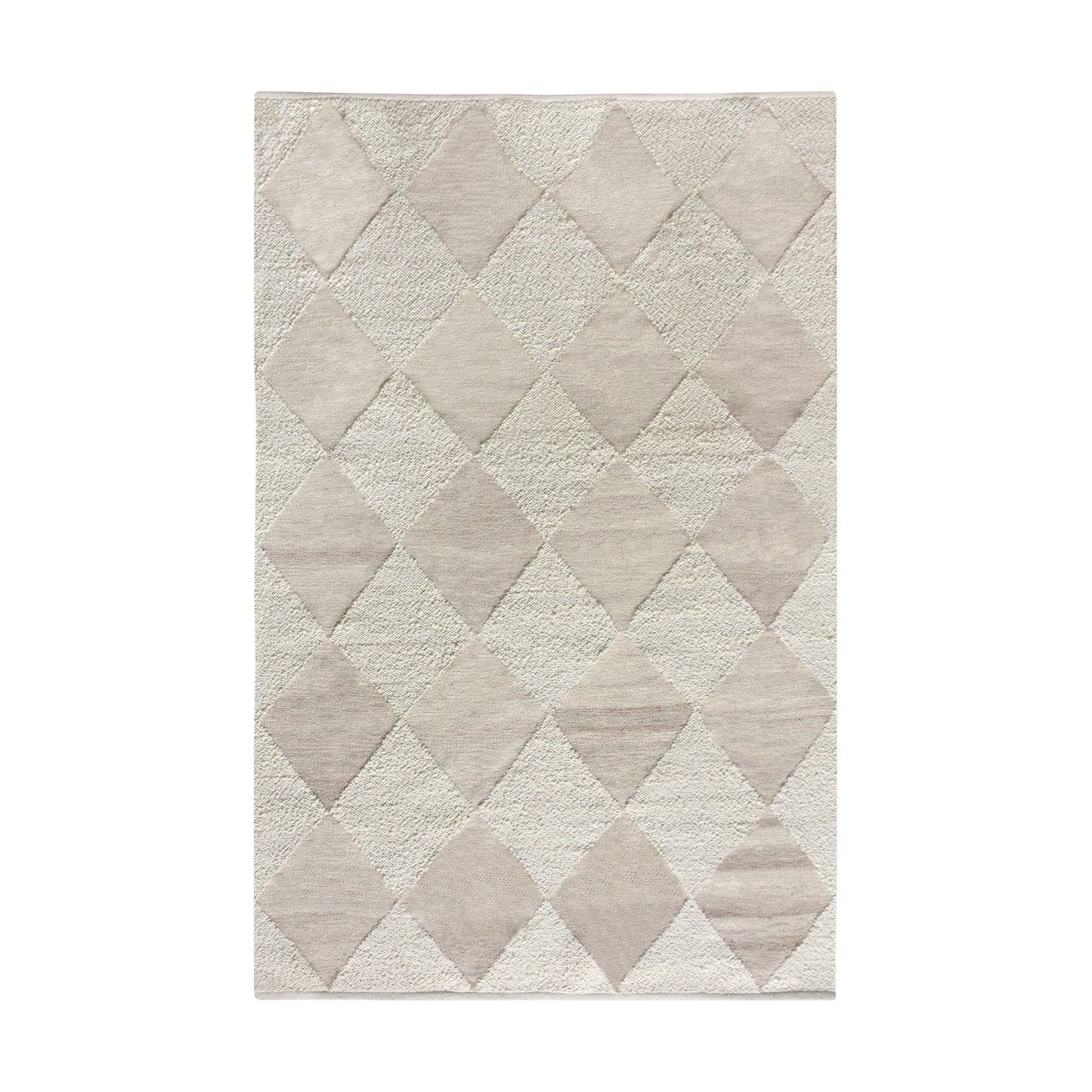 MOLOPO RUG - IVORY/BEIGE - WOOL/PET