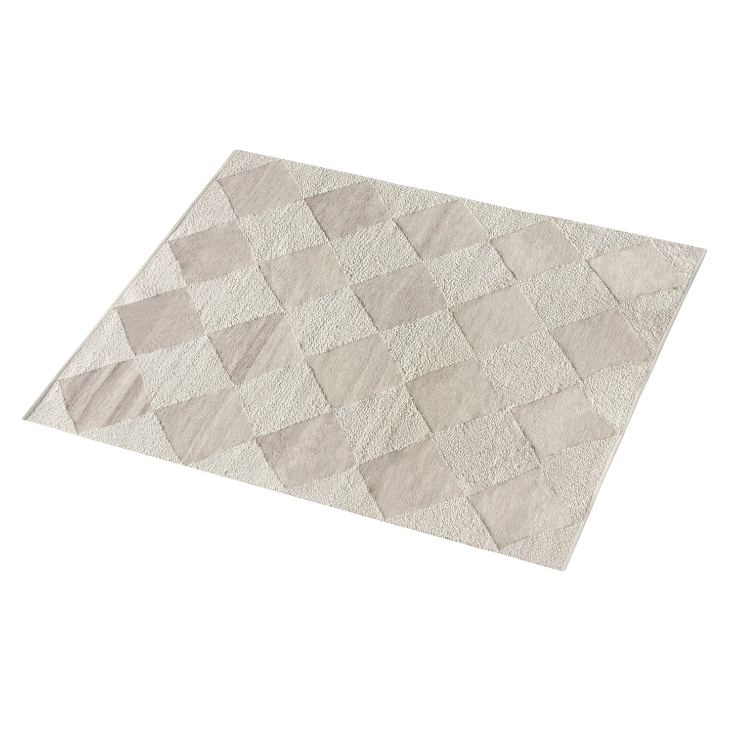 MOLOPO RUG - IVORY/BEIGE - WOOL/PET