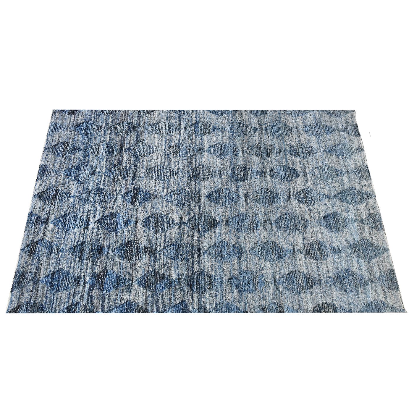 Area Rug, Bedroom Rug, Living Room Rug, Living Area Rug, Indian Rug, Office Carpet, Office Rug, Shop Rug Online, Denim, Blue, Punja, Flat Weave , Textured