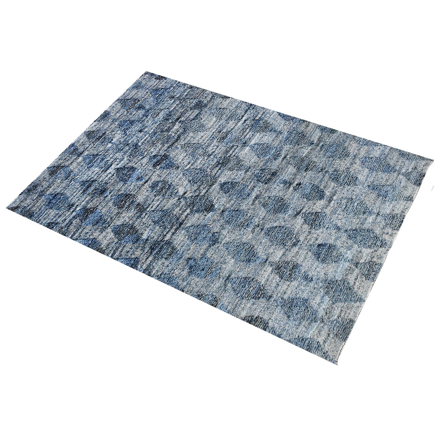 Area Rug, Bedroom Rug, Living Room Rug, Living Area Rug, Indian Rug, Office Carpet, Office Rug, Shop Rug Online, Denim, Blue, Punja, Flat Weave , Textured