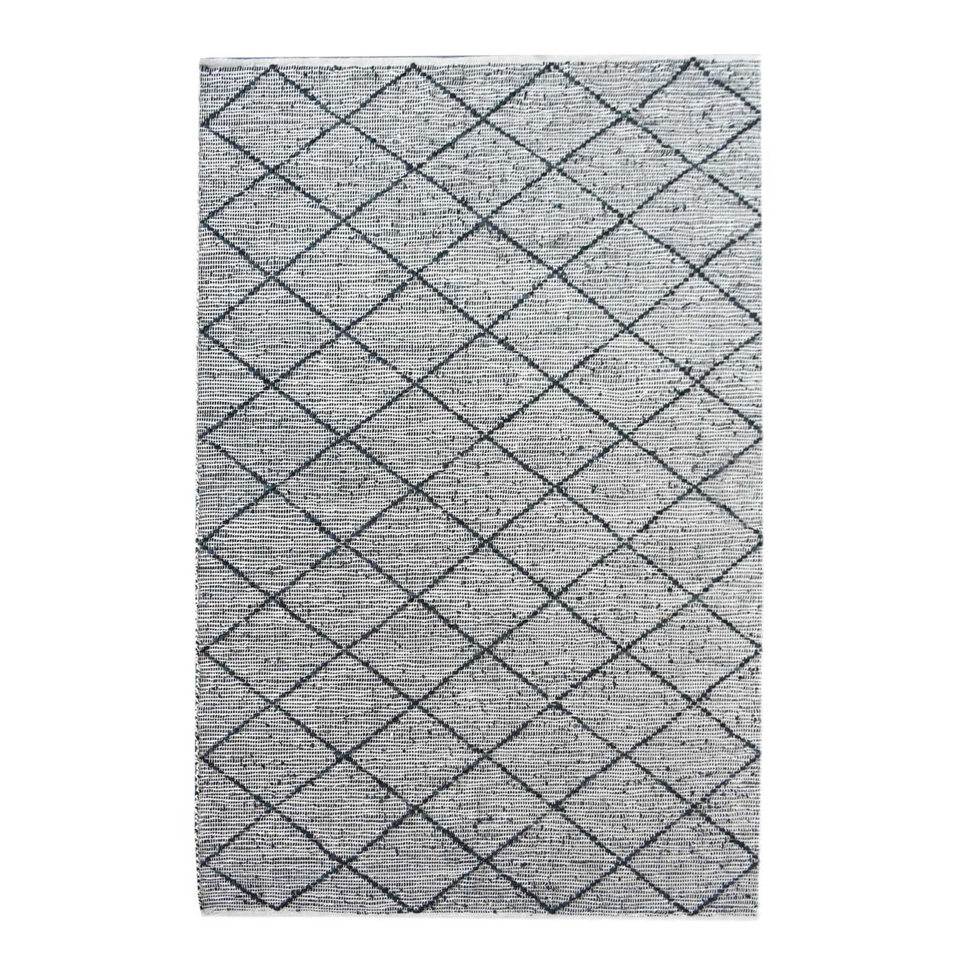 Area Rug, Bedroom Rug, Living Room Rug, Living Area Rug, Indian Rug, Office Carpet, Office Rug, Shop Rug Online, Leather, Grey, Pitloom, Flat Weave, Geometrical