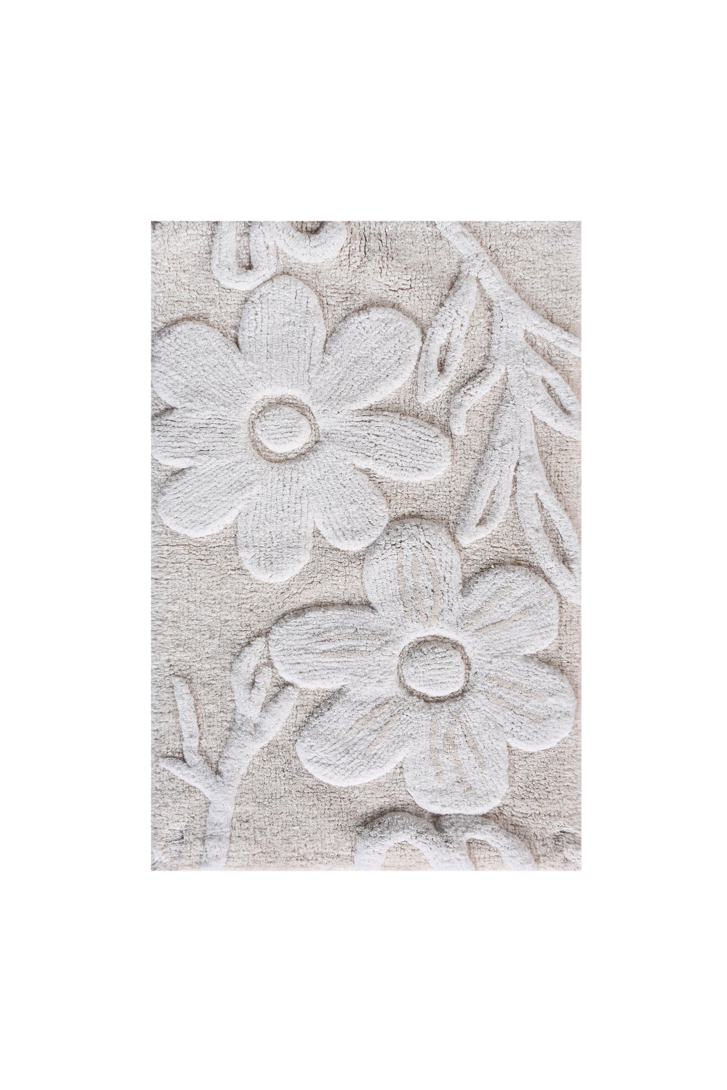 NILLAIG BATH RUG - NATURAL/BEIGE - COTTON - TABLE TUFTED
