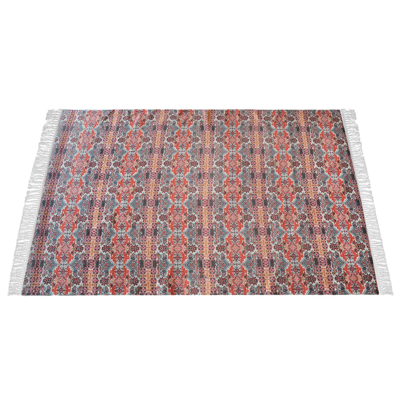 Area Rug, Bedroom Rug, Living Room Rug, Living Area Rug, Indian Rug, Office Carpet, Office Rug, Shop Rug Online, Cotton, Multi, Pitloom, Flat Weave, Printed