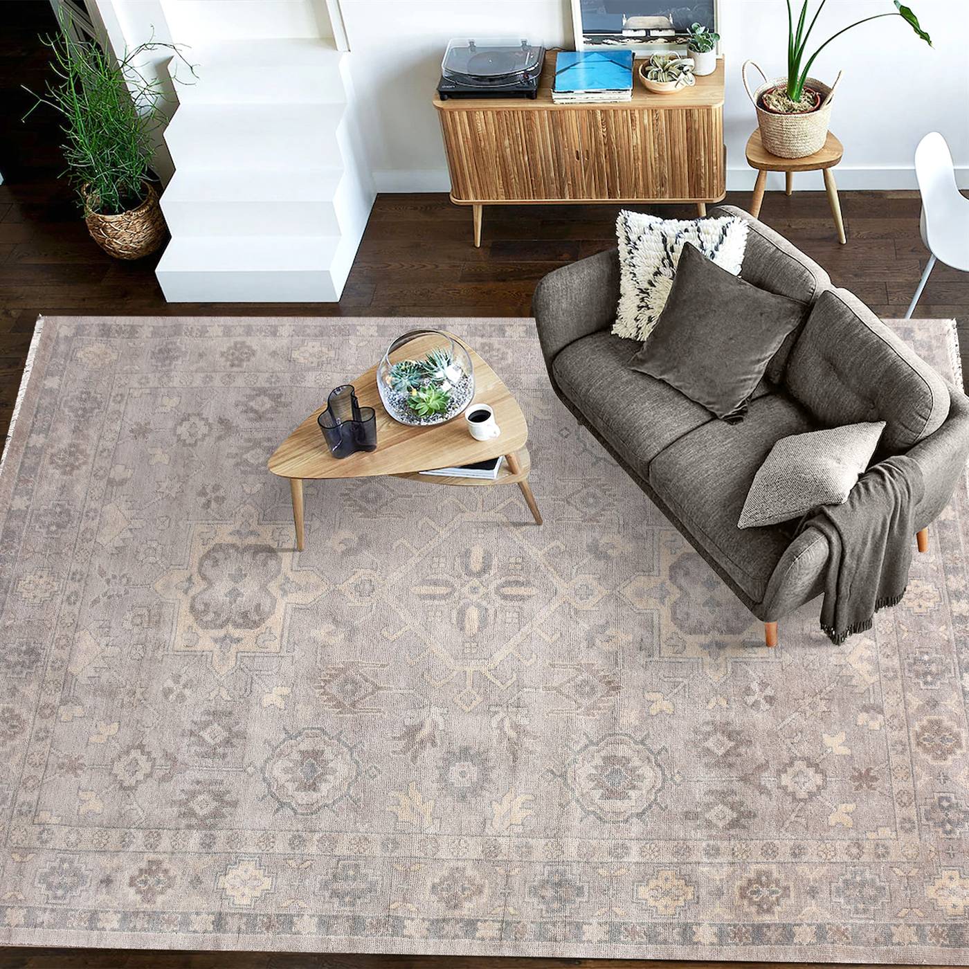 Area Rug, Bedroom Rug, Living Room Rug, Living Area Rug, Indian Rug, Office Carpet, Office Rug, Shop Rug Online, Grey, Wool, Hand Knotted , Handknotted, All Cut, Intricate