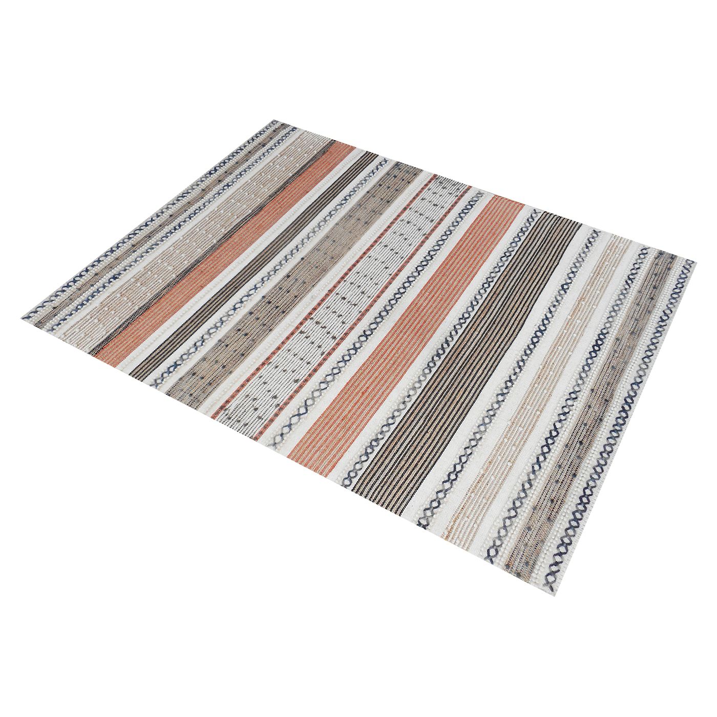 Area Rug, Bedroom Rug, Living Room Rug, Living Area Rug, Indian Rug, Office Carpet, Office Rug, Shop Rug Online, Hemp, Wool, Natural, Multi, Pitloom, All Loop, Stripes