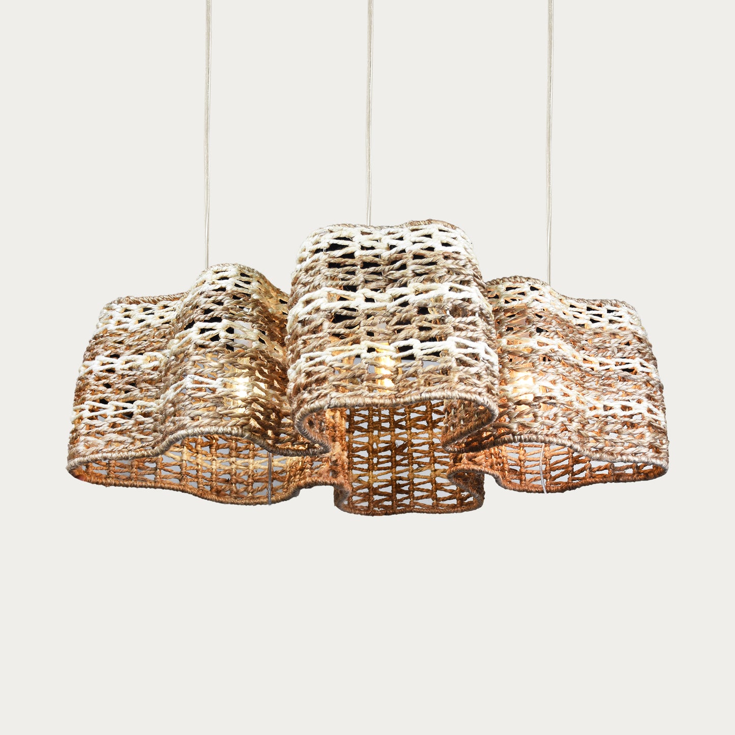 PARNELL LAMP - NATURAL/IVORY - HAND MADE - JUTE