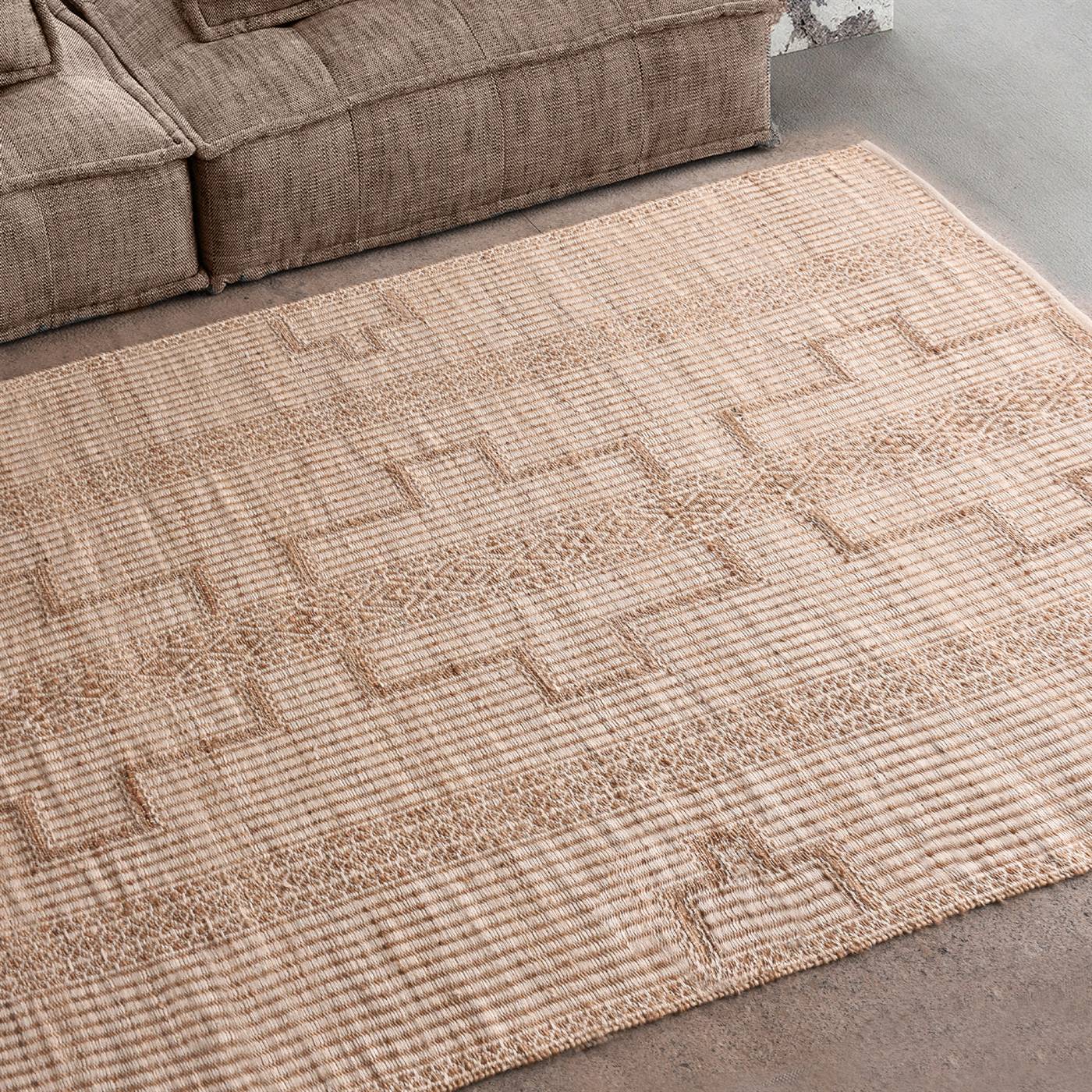 Area Rug, Bedroom Rug, Living Room Rug, Living Area Rug, Indian Rug, Office Carpet, Office Rug, Shop Rug Online, Natural, Natural White , Jute, Jacquard Woven , Jaquard Durry, Flat Weave, Modern