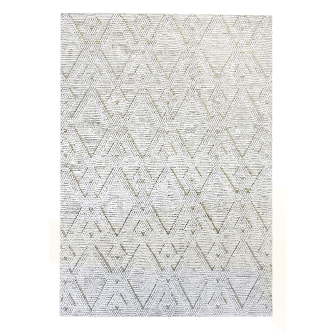 Area Rug, Bedroom Rug, Living Room Rug, Living Area Rug, Indian Rug, Office Carpet, Office Rug, Shop Rug Online, Wool, Natural White, Beige, Pitloom, All Loop, Diamond