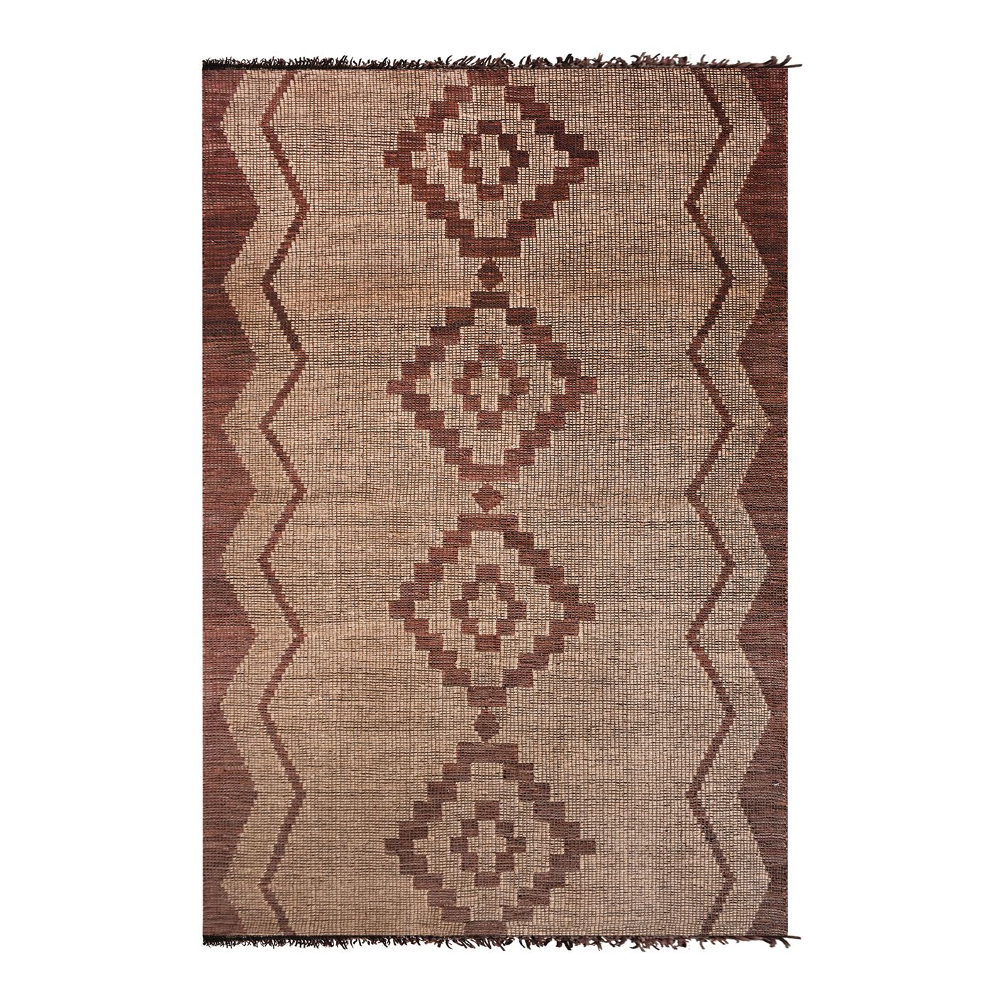 Area Rug, Bedroom Rug, Living Room Rug, Living Area Rug, Indian Rug, Office Carpet, Office Rug, Shop Rug Online, Jute, Leather, Natural, Brown, Punja, Flat Weave, geometric