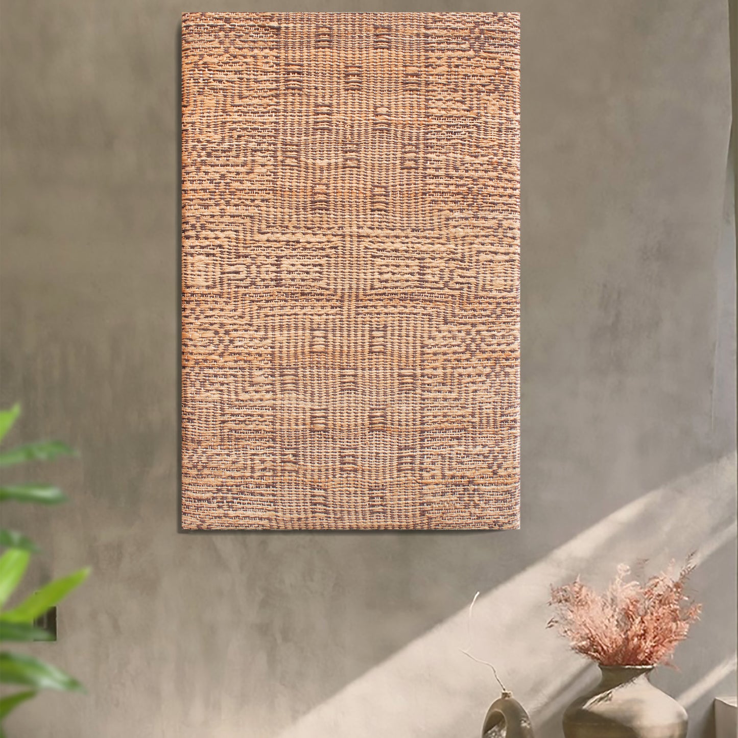 PLOWDEN WALL ART - JUTE - MDF STRUCTURE