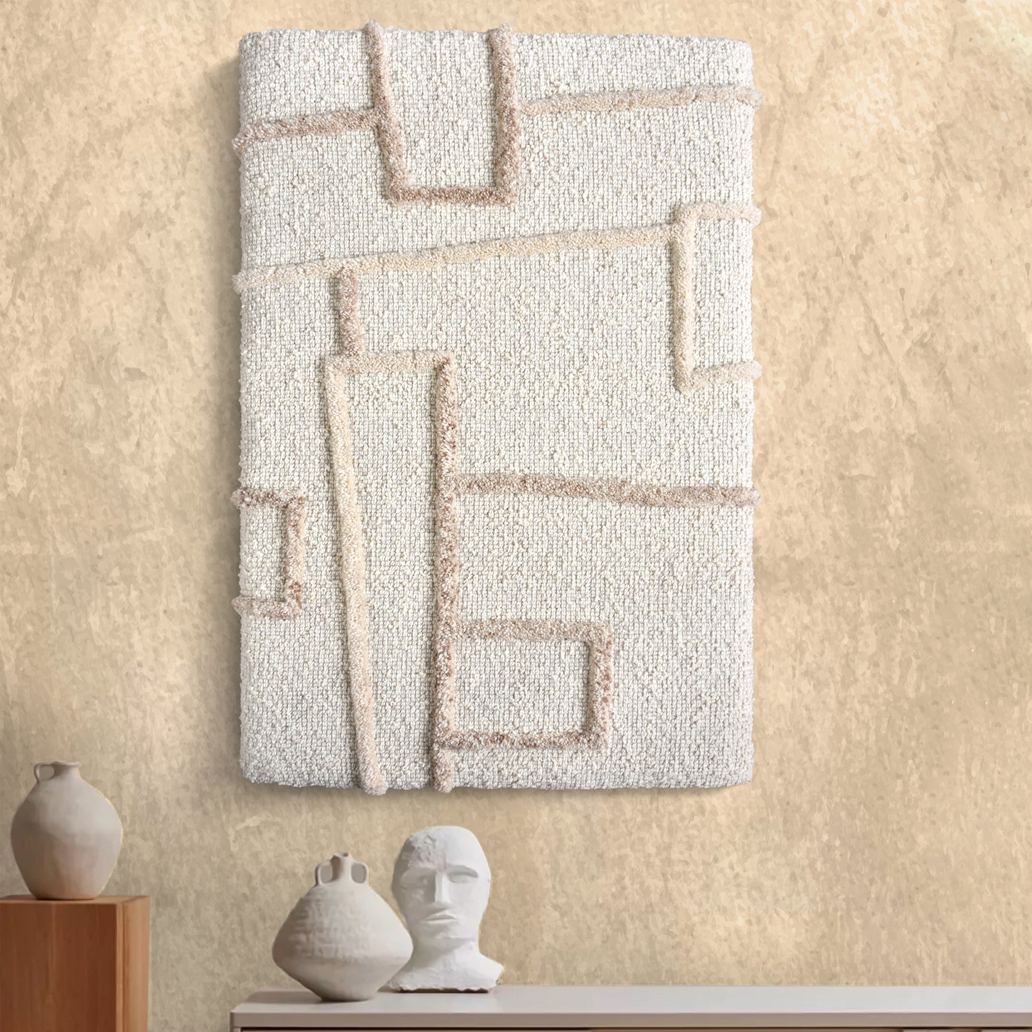 PORTOFINO WALL ART - WOOL - MDF STRUCTURE