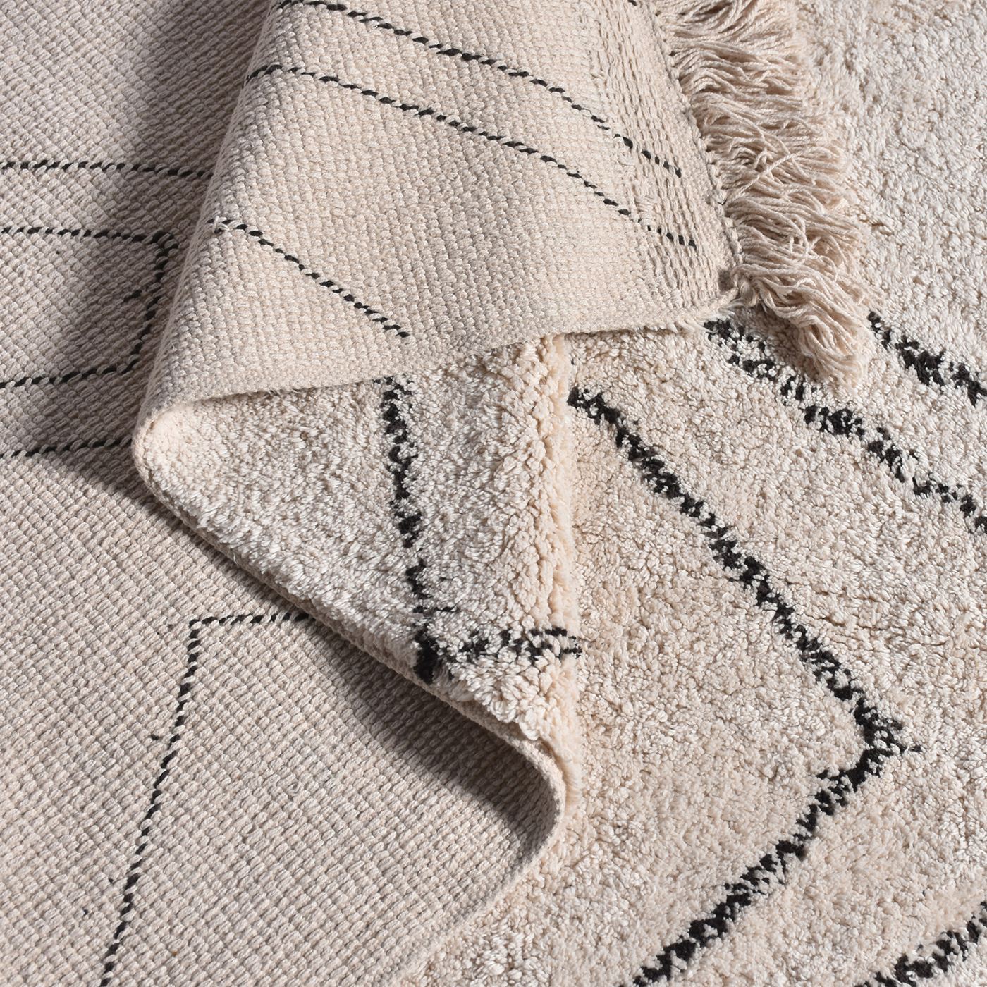 Area Rug, Bedroom Rug, Living Room Rug, Living Area Rug, Indian Rug, Office Carpet, Office Rug, Shop Rug Online, Cotton, Natural White, Charcoal, Bm Fn, All Cut, trible