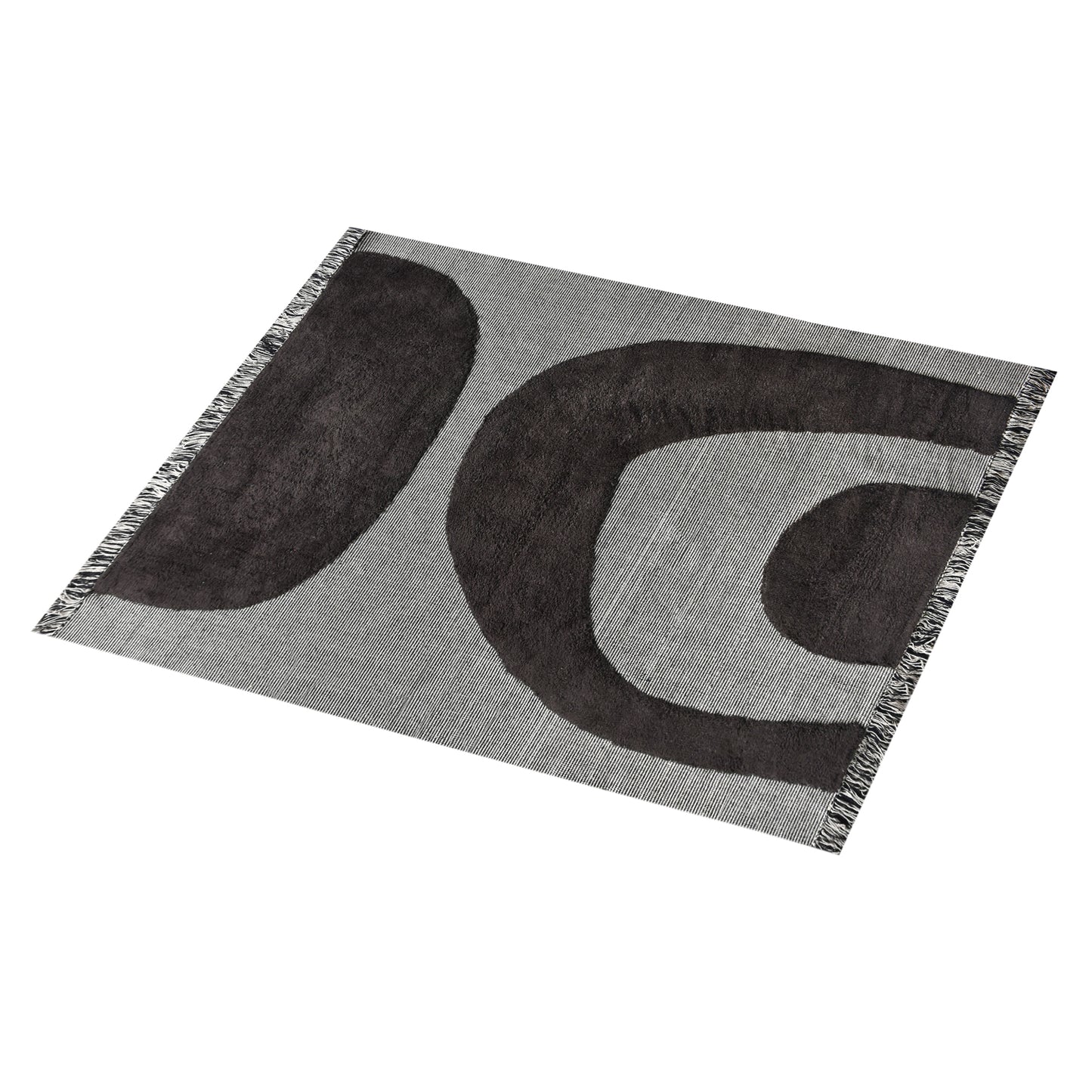 POWLETT RUG - IVORY/CHARCOAL - COTTON
