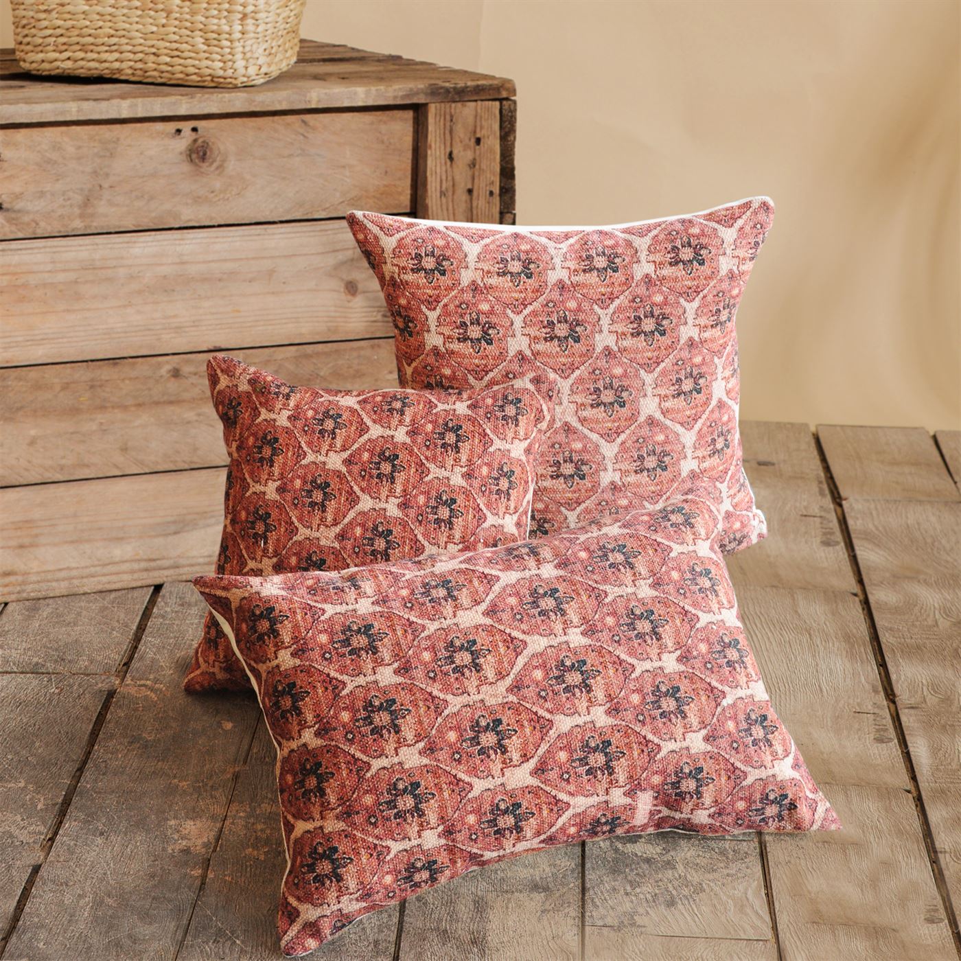 Ripon Pillow, Cotton, Printed, Multi, Pitloom, Flat Weave