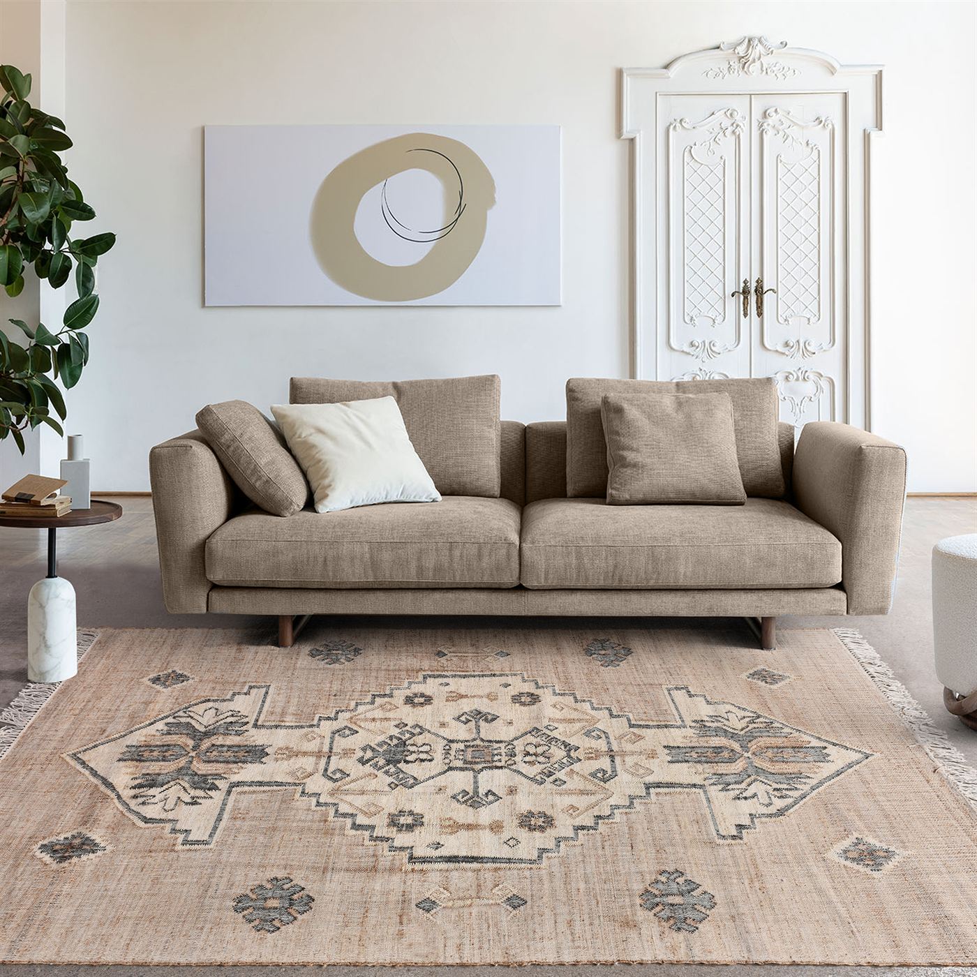 Area Rug, Bedroom Rug, Living Room Rug, Living Area Rug, Indian Rug, Office Carpet, Office Rug, Shop Rug Online, Jute, Natural, Hand tufted / All Loop, Textured