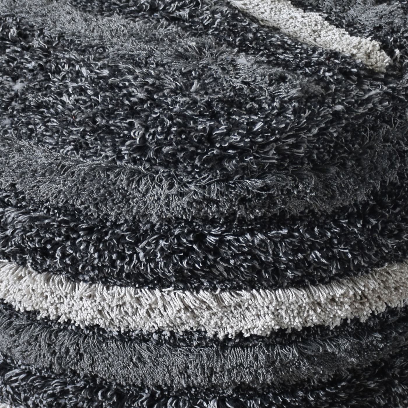 Rogen Pouf, Polyester, Charcoal, Bm Sn, All Cut