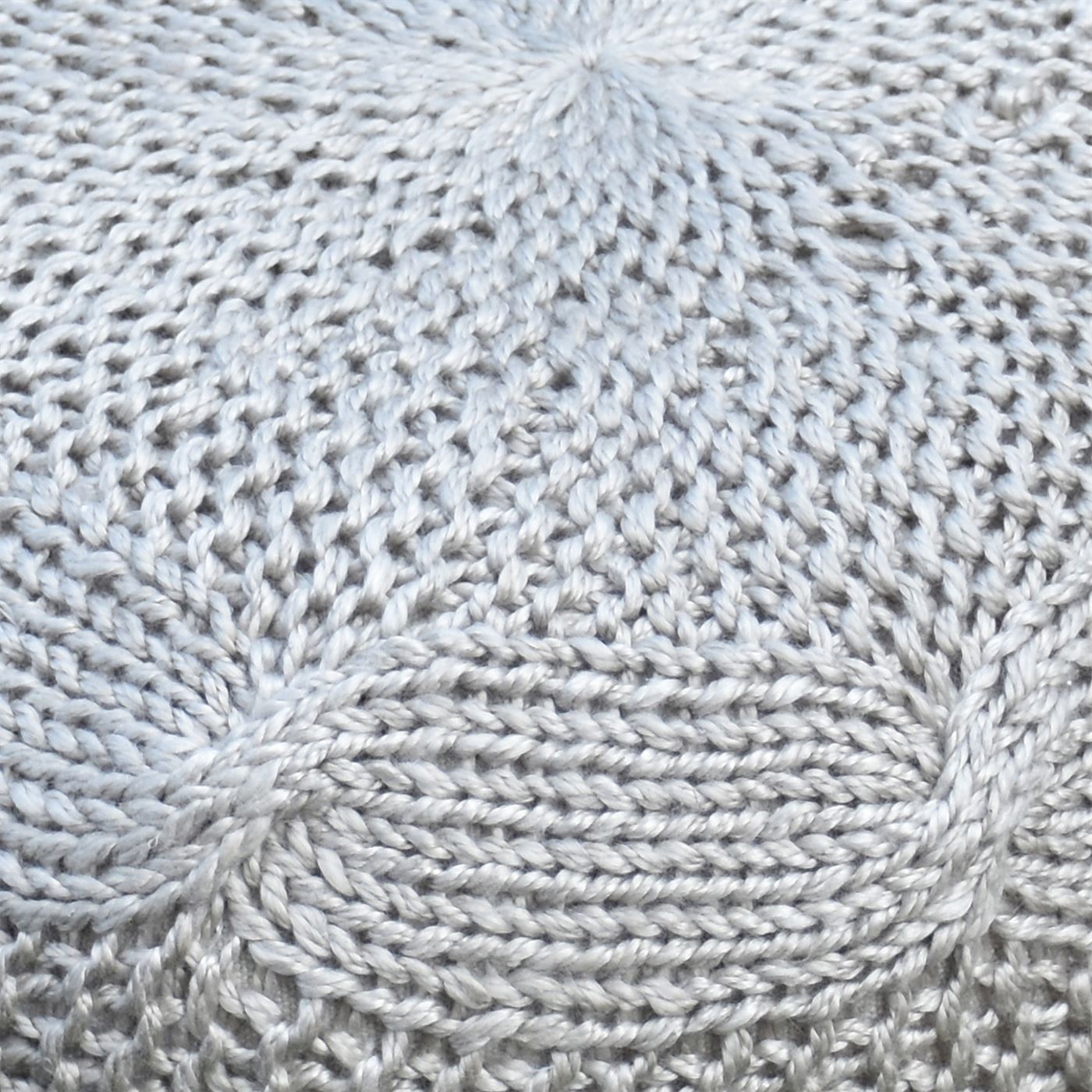 Romagna Pouf, Pet, Grey, Hm Knitted, Flat Weave