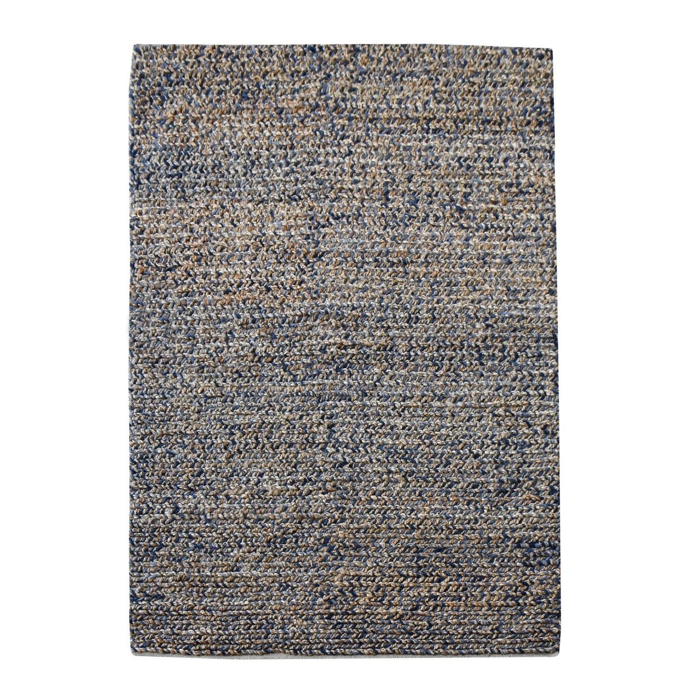 Area Rug, Bedroom Rug, Living Room Rug, Living Area Rug, Indian Rug, Office Carpet, Office Rug, Shop Rug Online, Hemp, Wool, Blue, Natural, Pitloom, Flat Weave, breded