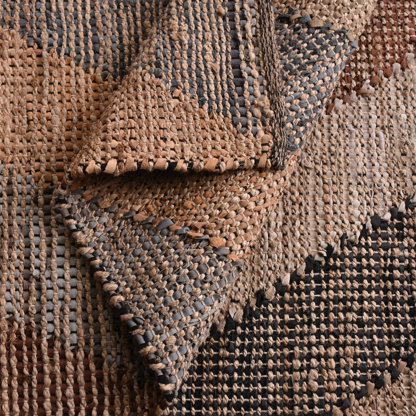 Area Rug, Bedroom Rug, Living Room Rug, Living Area Rug, Indian Rug, Office Carpet, Office Rug, Shop Rug Online, Natural, Multi , Jute, Leather , Hand Woven , Pitloom, Flat Weave, Intricate