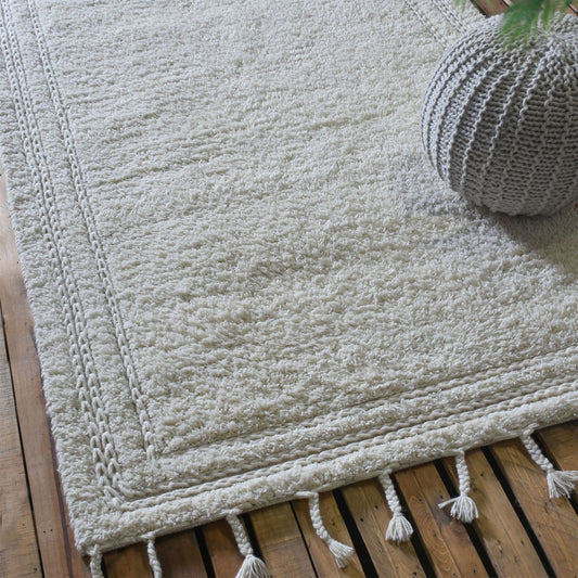 Area Rug, Bedroom Rug, Living Room Rug, Living Area Rug, Indian Rug, Office Carpet, Office Rug, Shop Rug Online, Wool, Natural White, Pitloom, All Cut, Plain