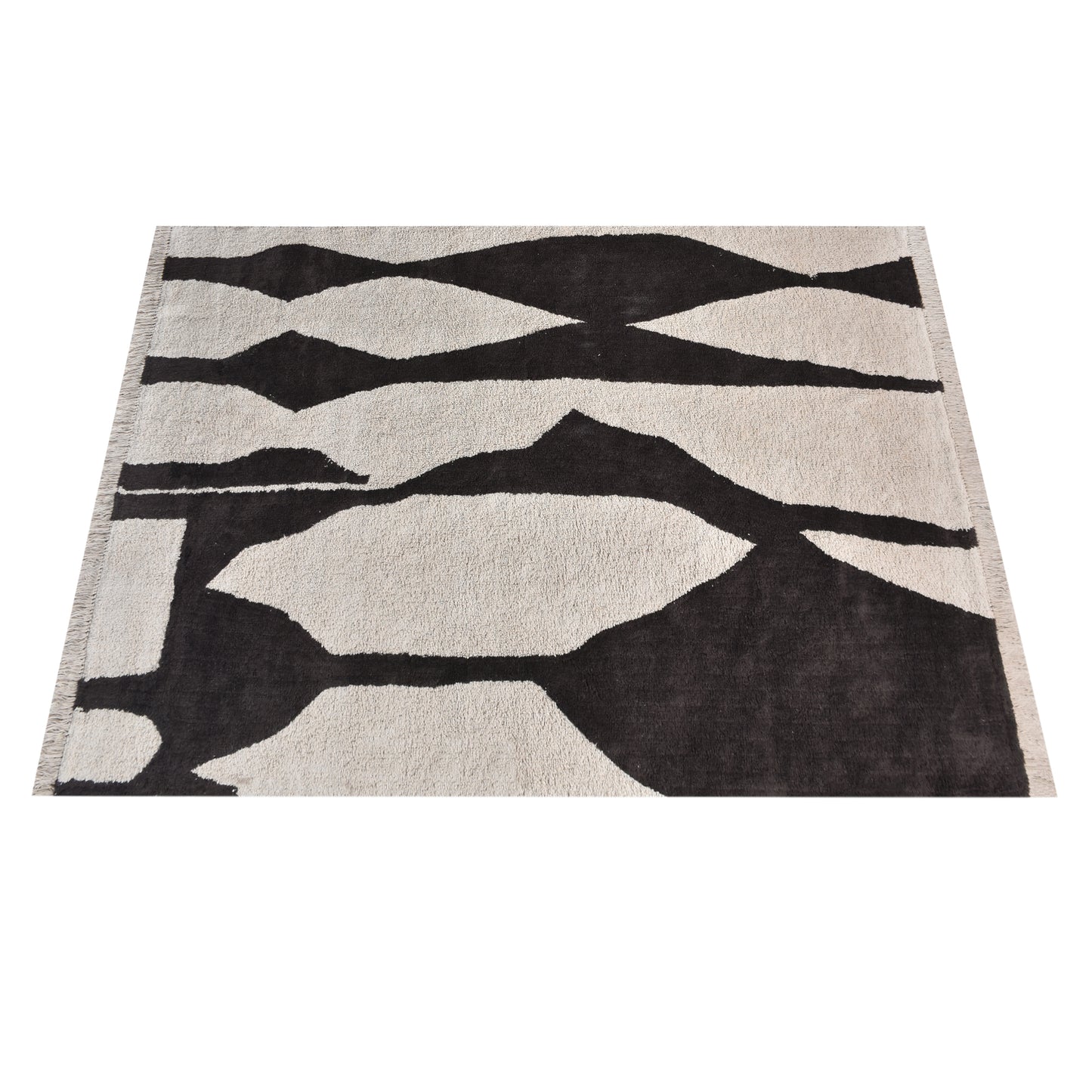 SARATA RUG - IVORY/CHARCOAL - COTTON