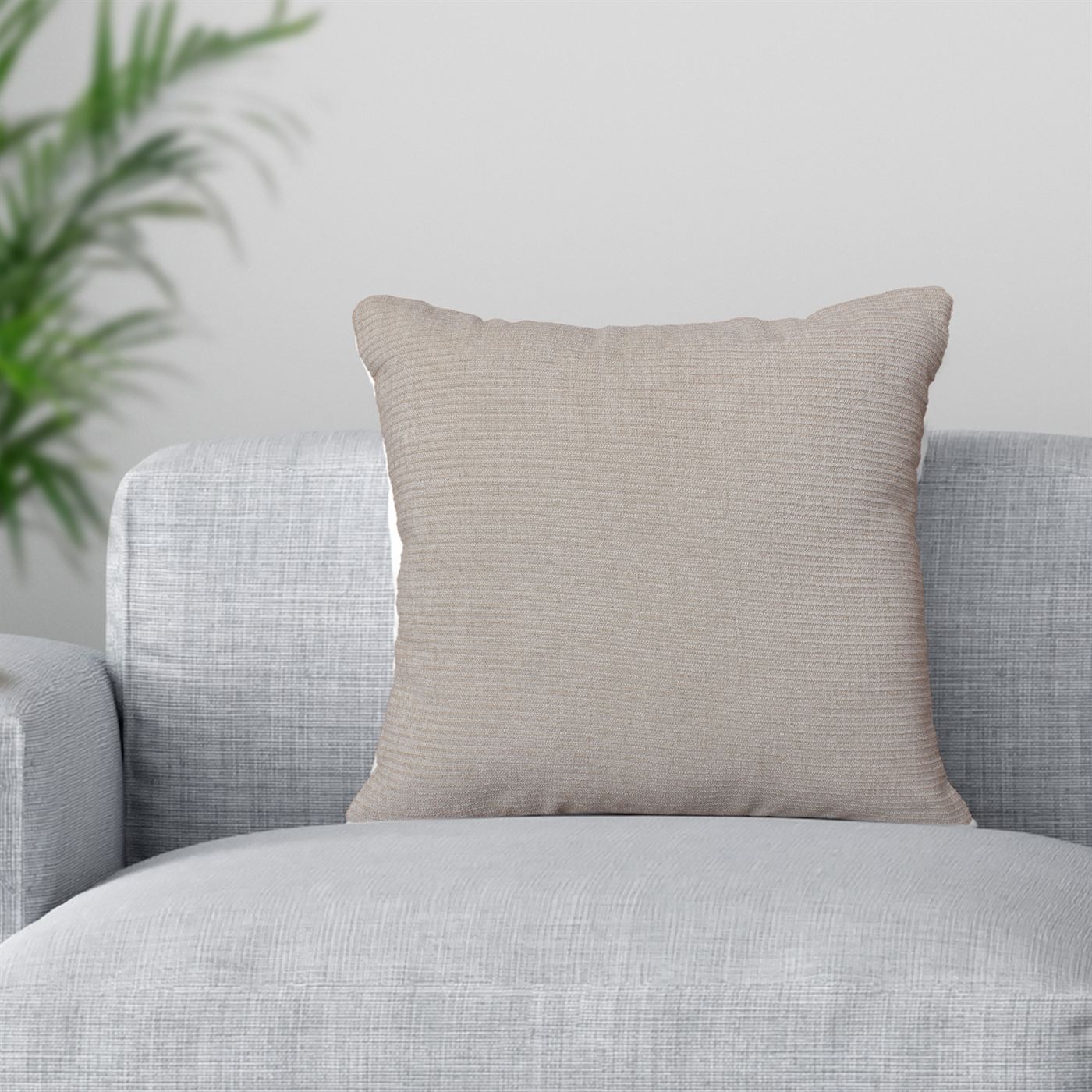 Sergio Cushion, Blended Fabric, Beige, Machine Made, Flat Weave