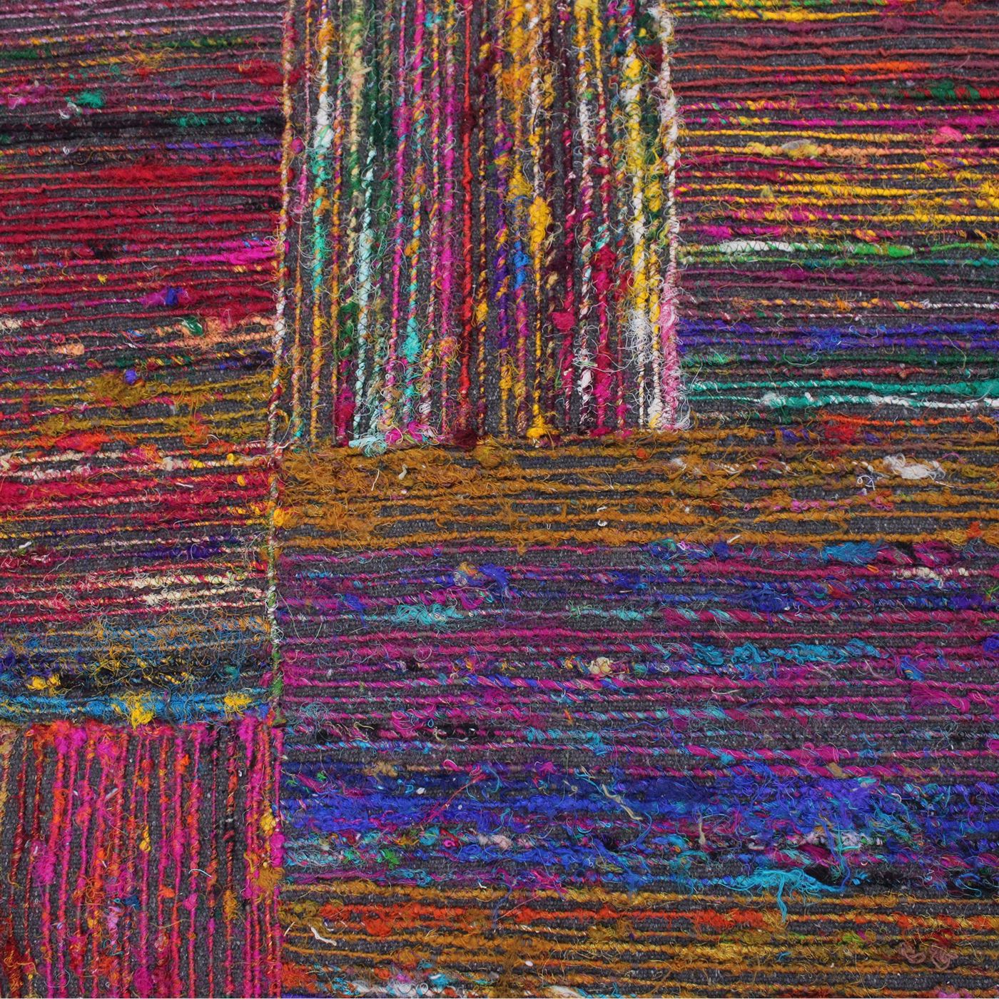 Area Rug, Bedroom Rug, Living Room Rug, Living Area Rug, Indian Rug, Office Carpet, Office Rug, Shop Rug Online, Recycled Silk, Charcoal, Multi, Hm Stitching, Flat Weave, abstract