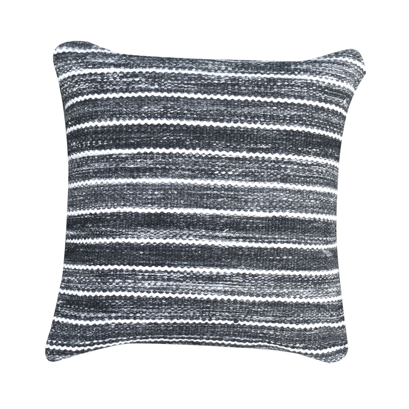 Sion Pillow, Pet, Charcoal, Pitloom, Flat Weave