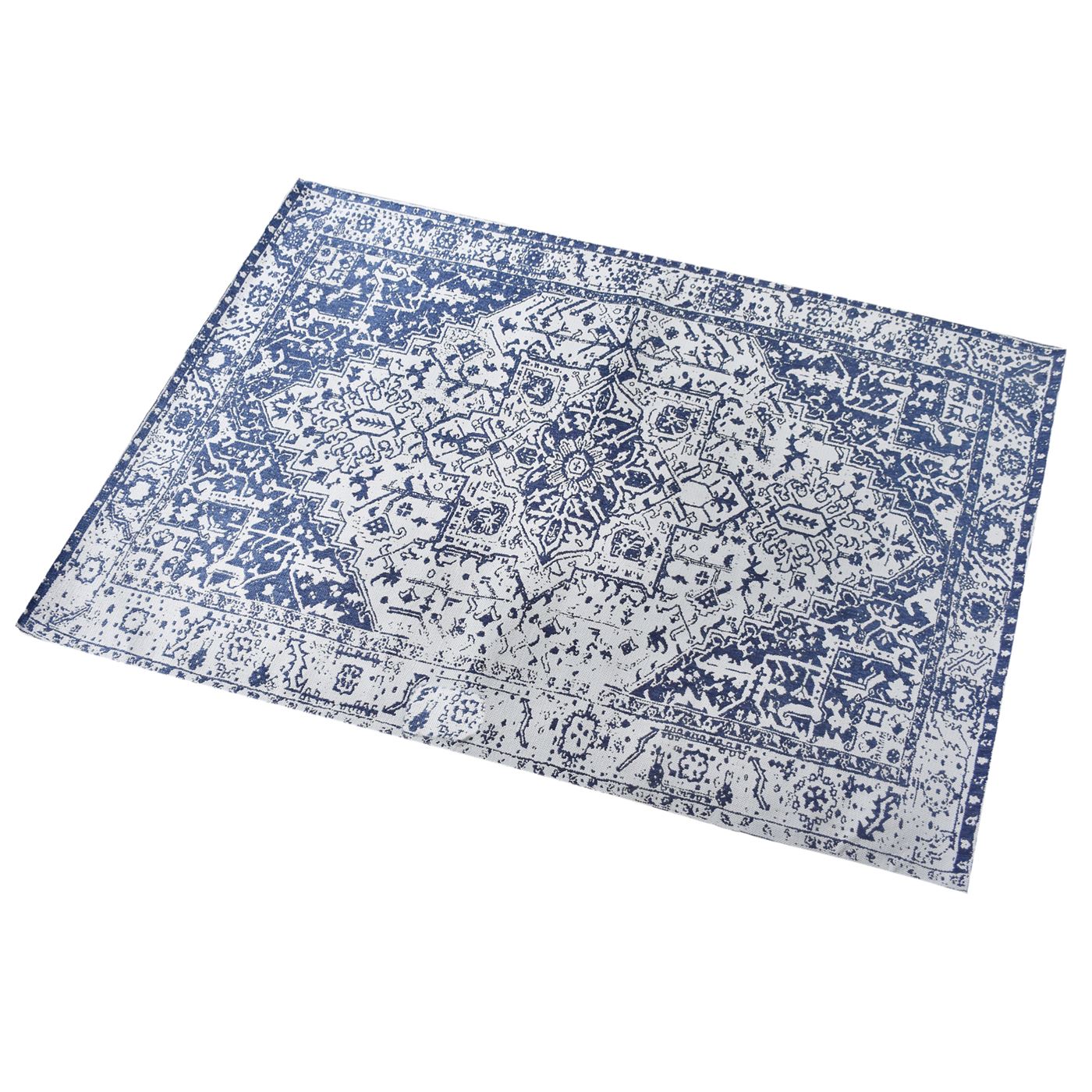 Area Rug, Bedroom Rug, Living Room Rug, Living Area Rug, Indian Rug, Office Carpet, Office Rug, Shop Rug Online, Denim, Recycled Fabric, Blue, Pitloom, Flat Weave, diamond