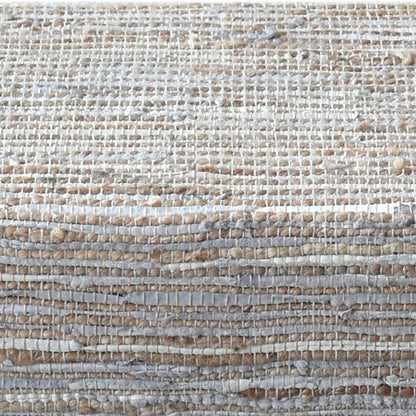 Spica Bench, Hemp, Leather, Natural, Natural White, Pitloom, Flat Weave 
