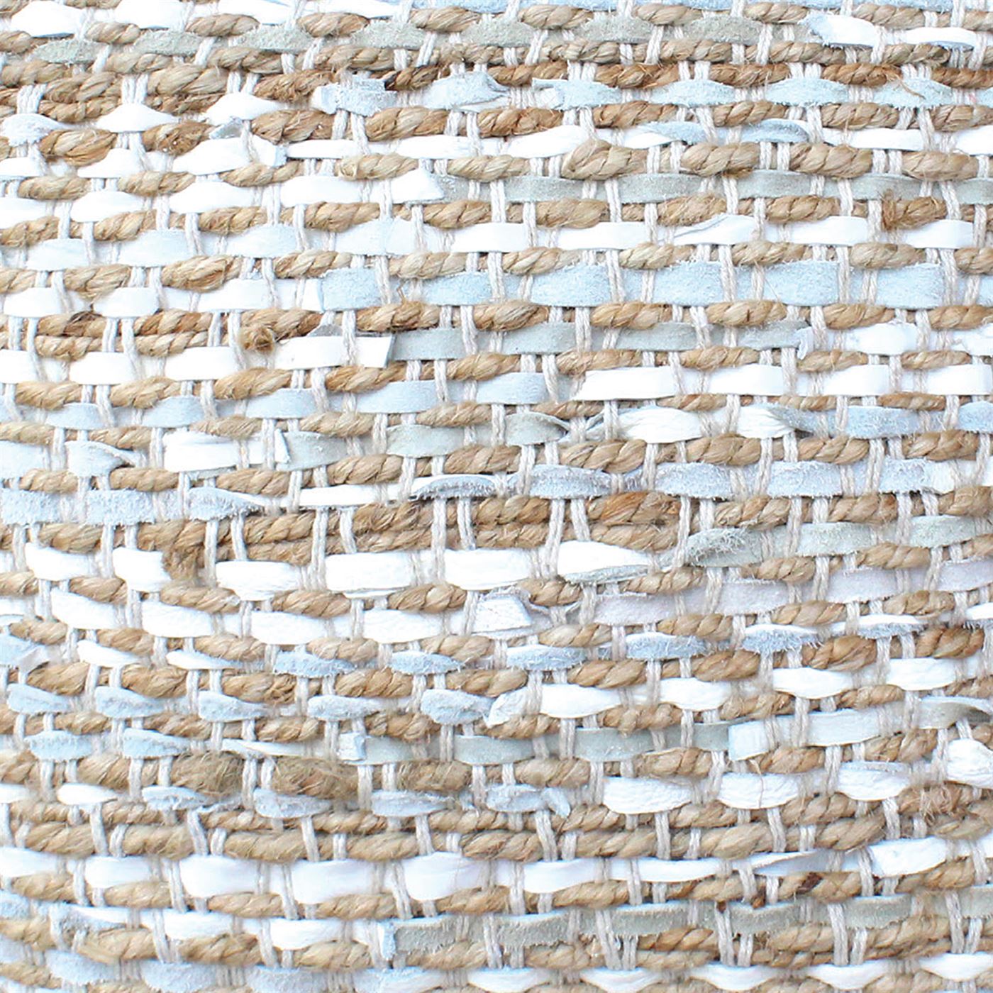 Stables Pillow, Hemp, Leather, Natural, Natural White, Pitloom, Flat Weave