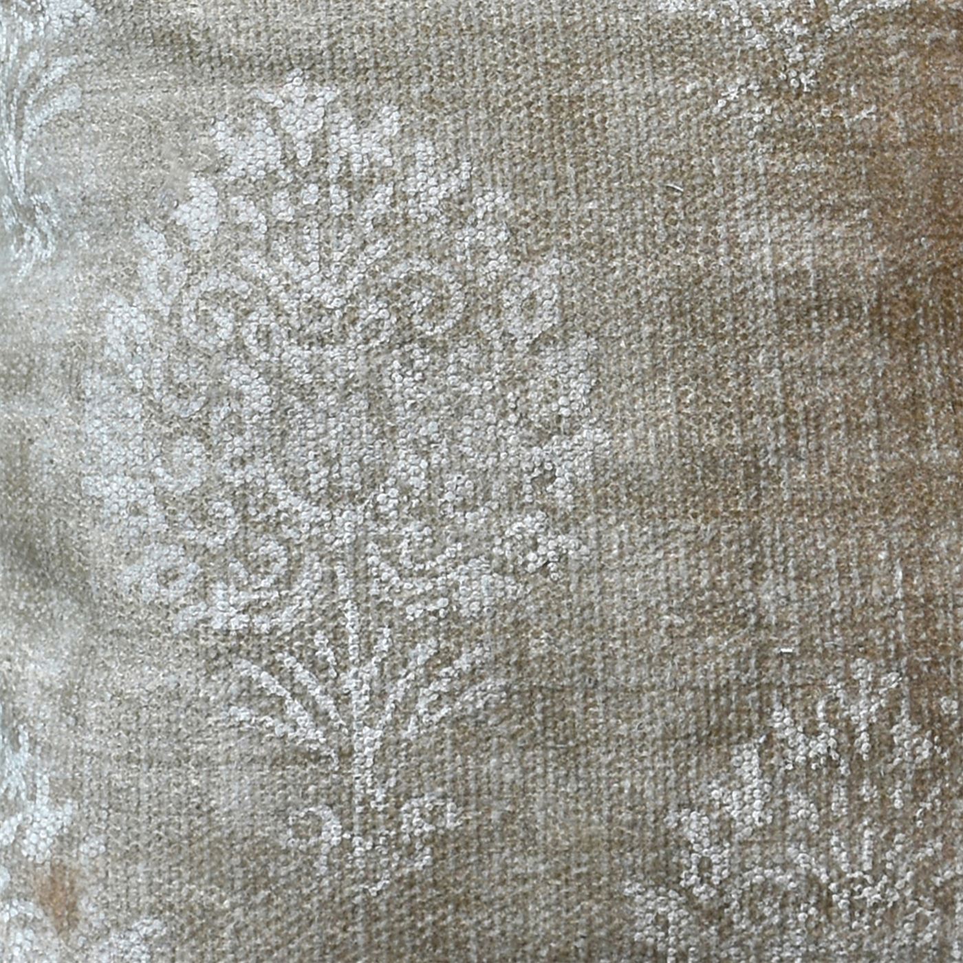 Temmin Pillow, Cotton, Printed, Khaki, Pitloom, Flat Weave