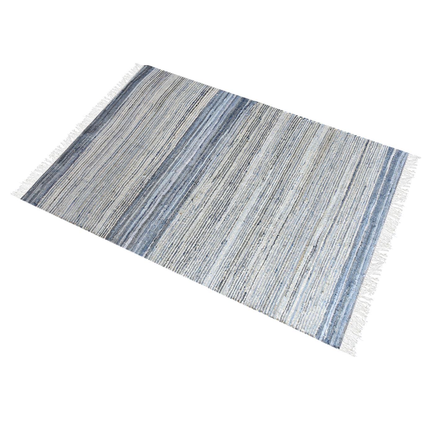 Area Rug, Bedroom Rug, Living Room Rug, Living Area Rug, Indian Rug, Office Carpet, Office Rug, Shop Rug Online, Denim, Ecru, Blue, Pitloom, Flat Weave, Traditional