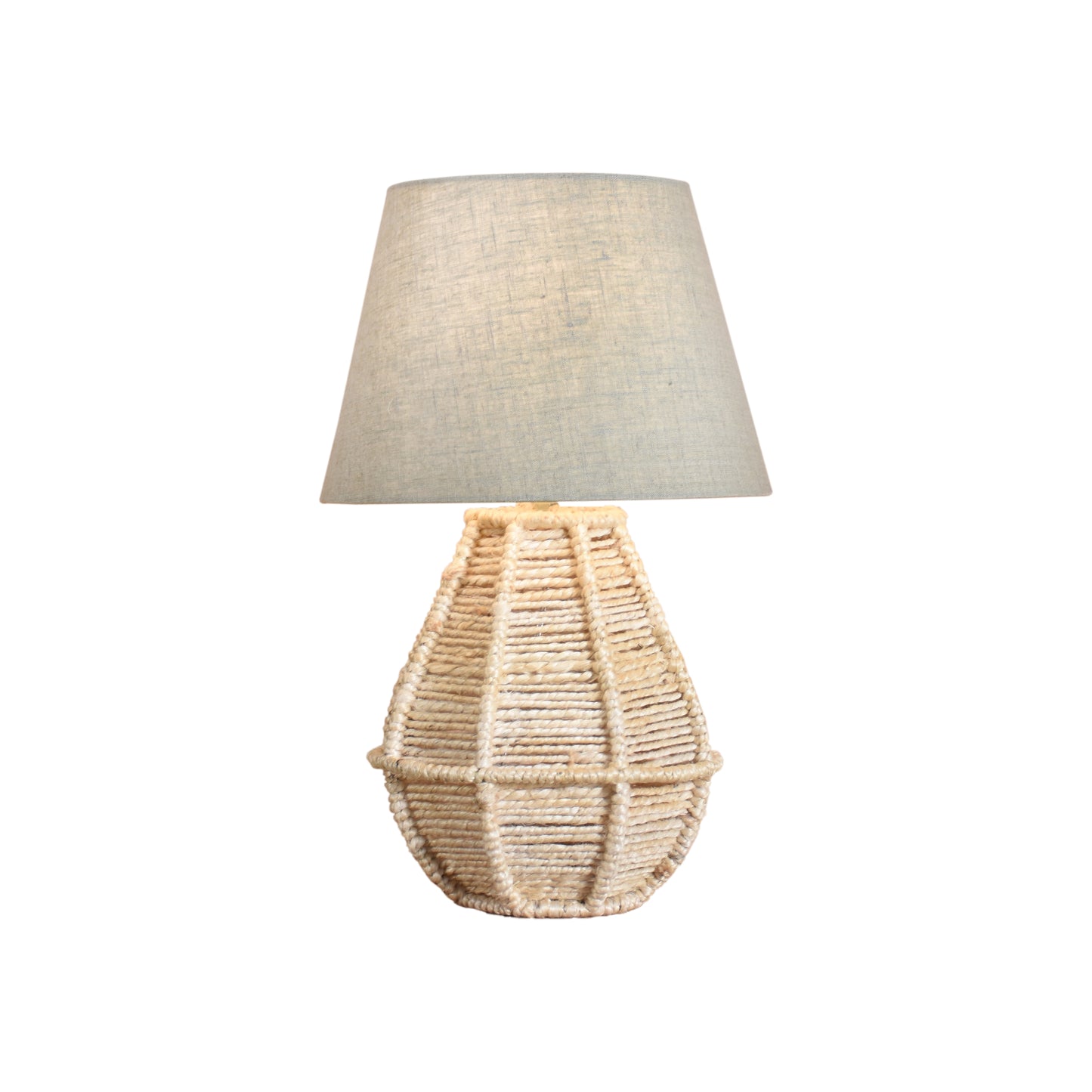 TERTIA TABLE LAMP - MEDIUM NATURAL - HAND MADE - JUTE