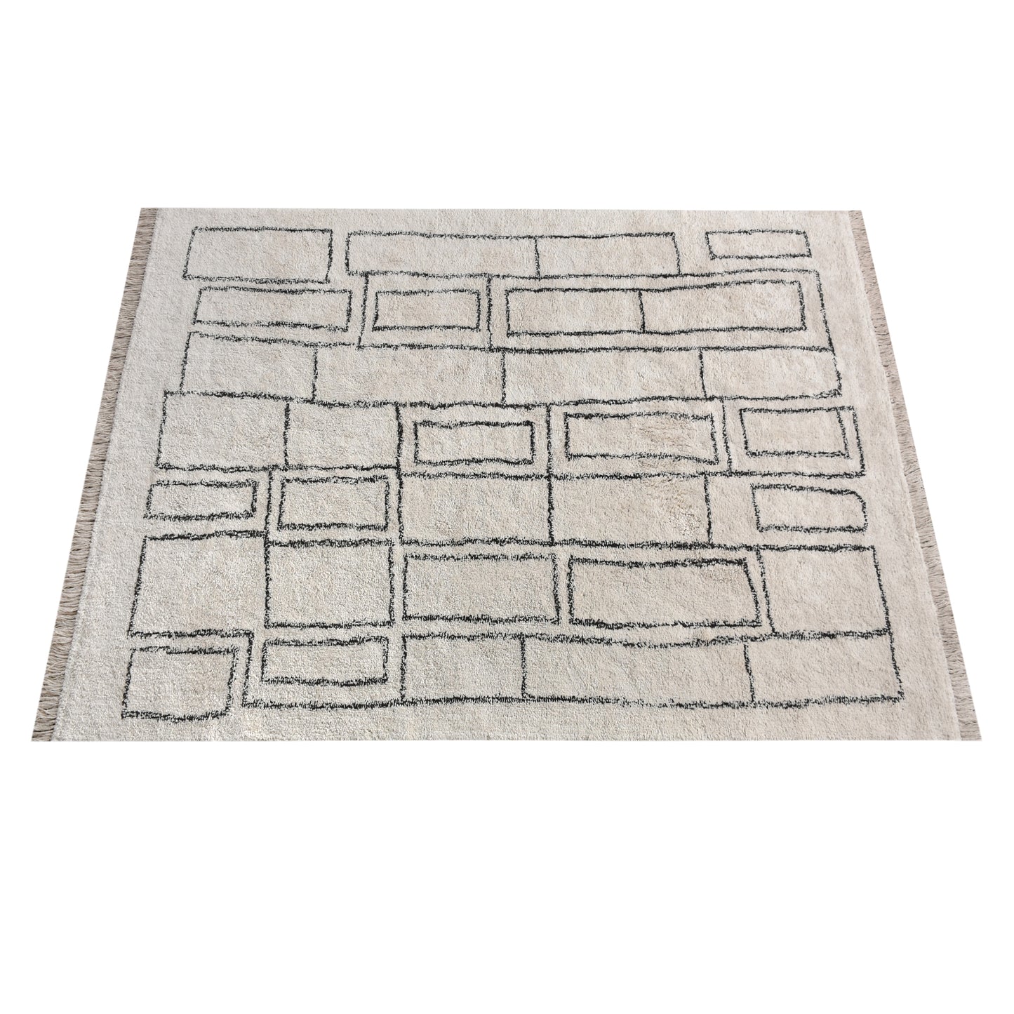 TIMOK RUG - IVORY/CHARCOAL - COTTON