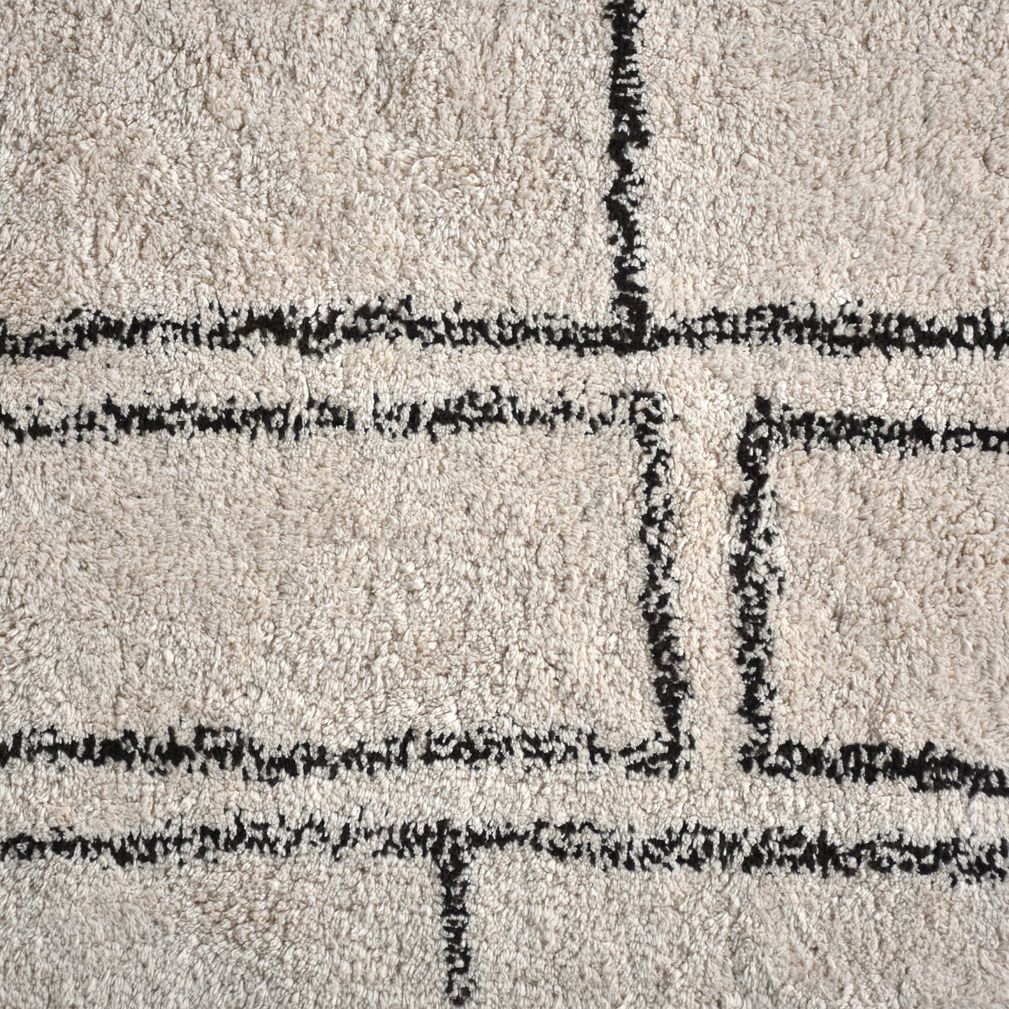 TIMOK RUG - IVORY/CHARCOAL - COTTON