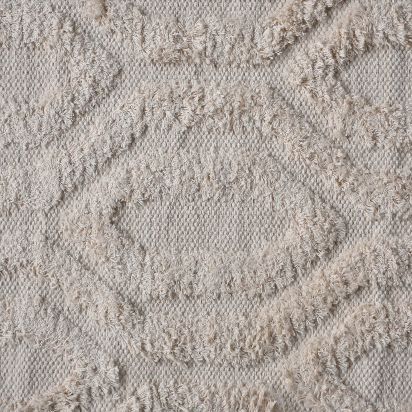 TRAFFORD RUG - IVORY - HANDWOVEN - COTTON
