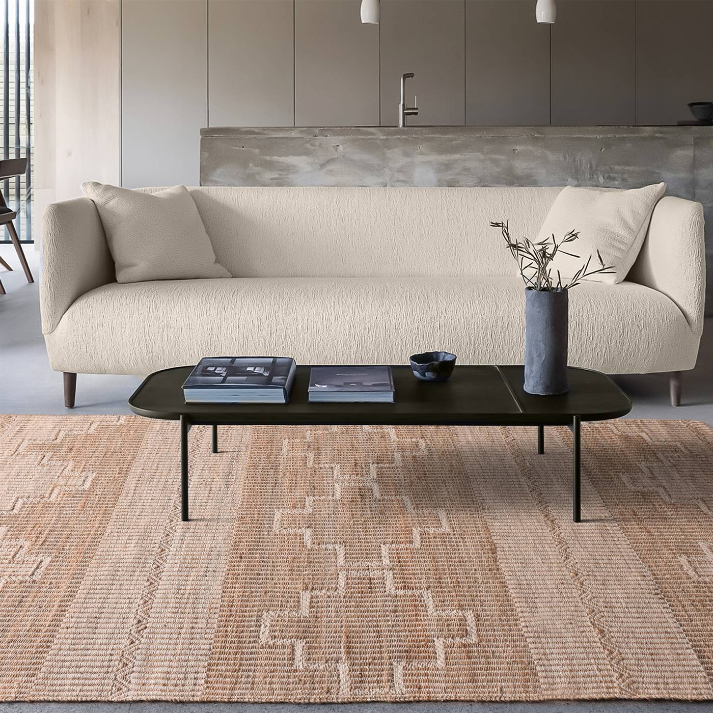 Area Rug, Bedroom Rug, Living Room Rug, Living Area Rug, Indian Rug, Office Carpet, Office Rug, Shop Rug Online, Natural, Natural White , Jute, Jacquard Woven , Jaquard Durry, Flat Weave, Modern