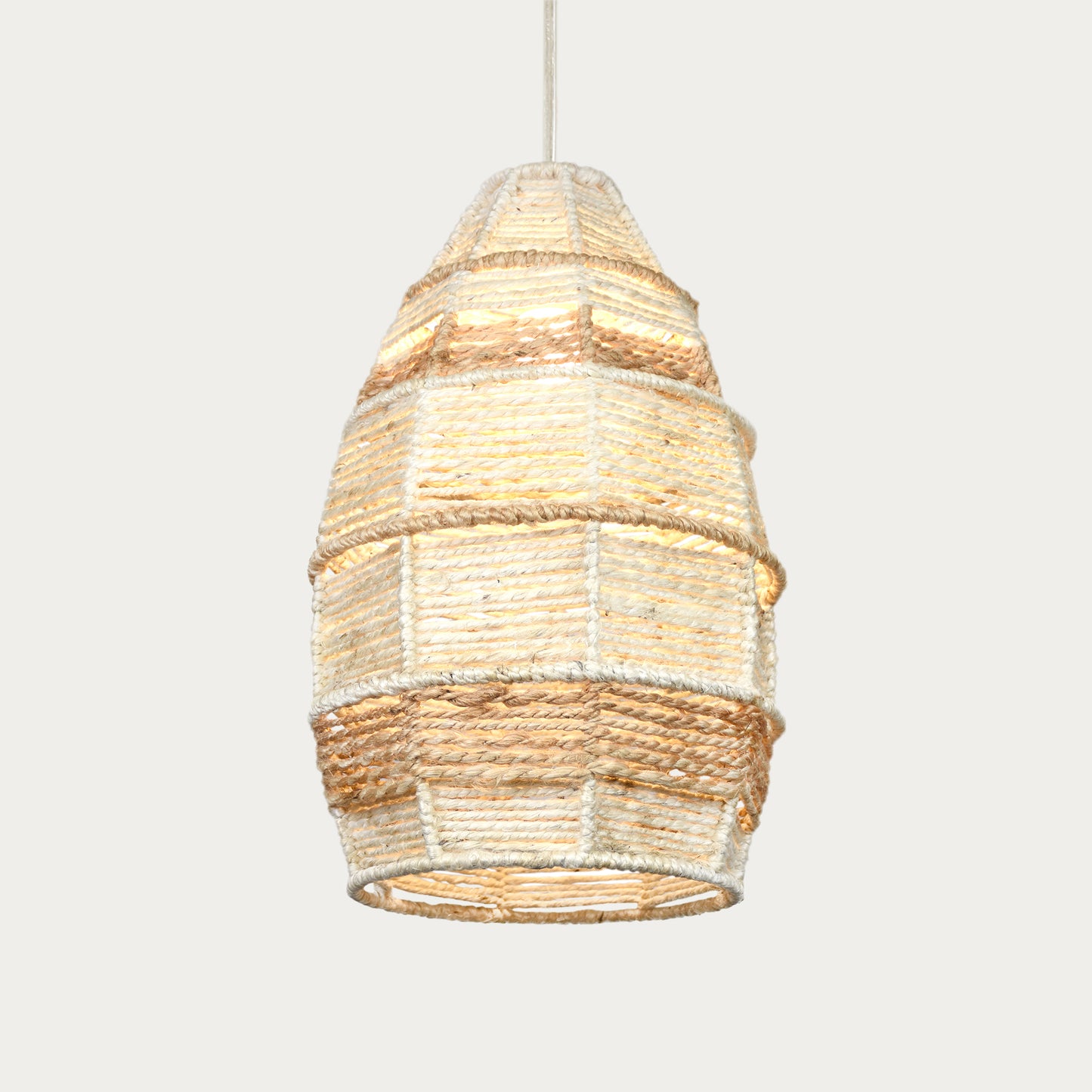 VALPARA LAMP - IVORY/NATURAL - HAND MADE - JUTE