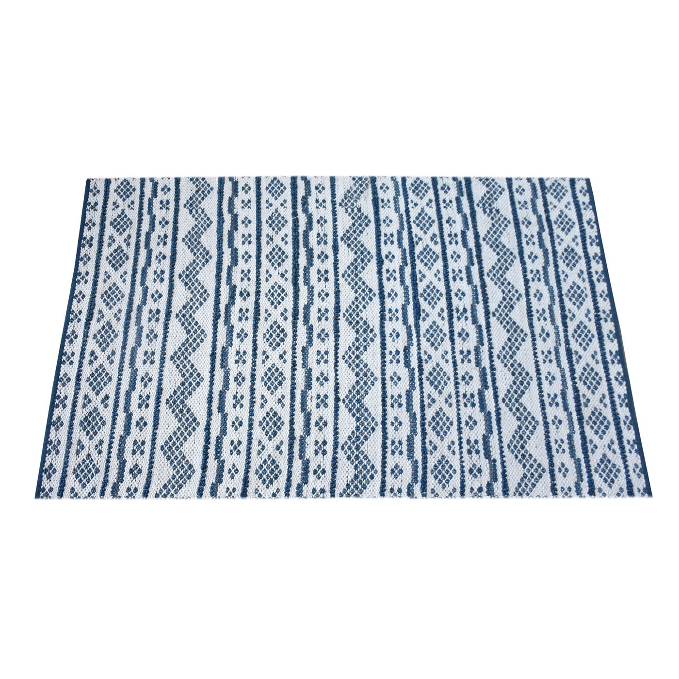 Area Rug, Bedroom Rug, Living Room Rug, Living Area Rug, Indian Rug, Office Carpet, Office Rug, Shop Rug Online, Hemp, Cotton, Natural White, Blue, , Geometrical