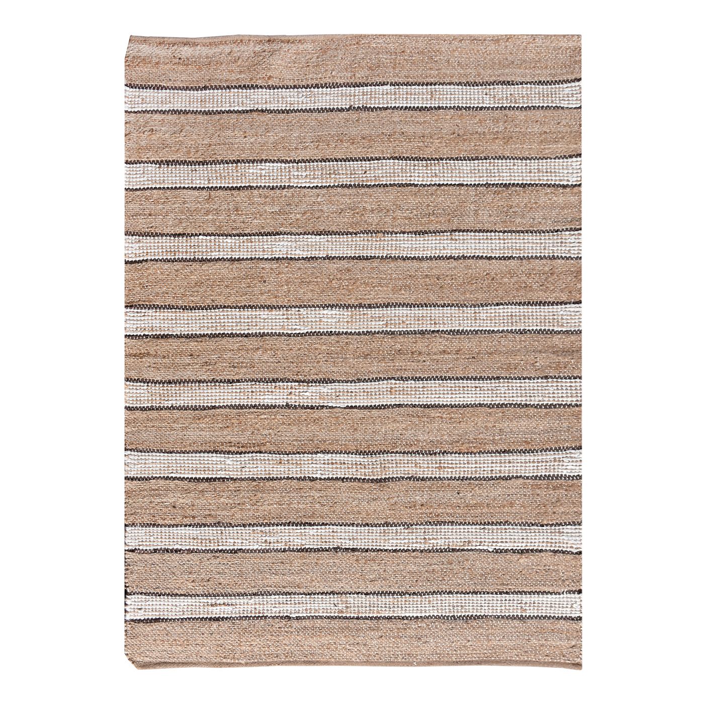 Area Rug, Bedroom Rug, Living Room Rug, Living Area Rug, Indian Rug, Office Carpet, Office Rug, Shop Rug Online, Hemp, Leather, Polyester, Natural, Brown, Pitloom, Flat Weave, Stripe