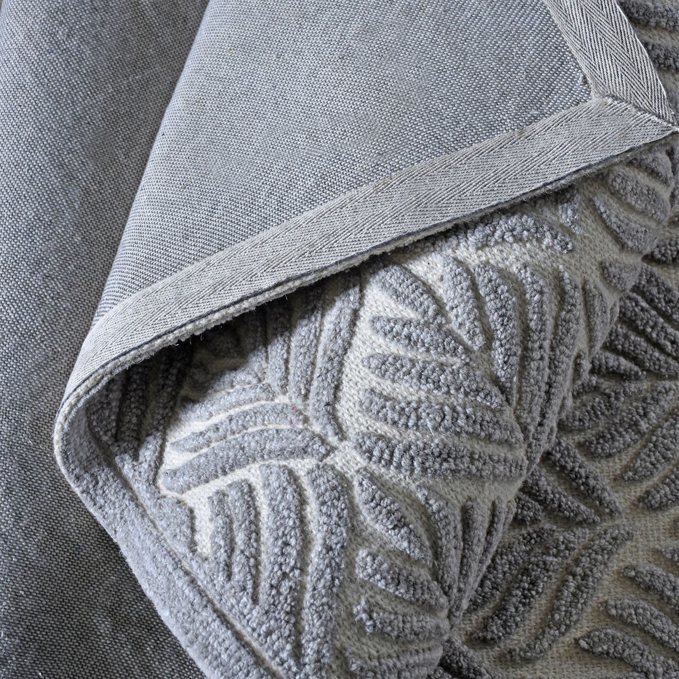Area Rug, Bedroom Rug, Living Room Rug, Living Area Rug, Indian Rug, Office Carpet, Office Rug, Shop Rug Online, Wool, Natural White, Grey, Hand tufted, All Loop, Floral