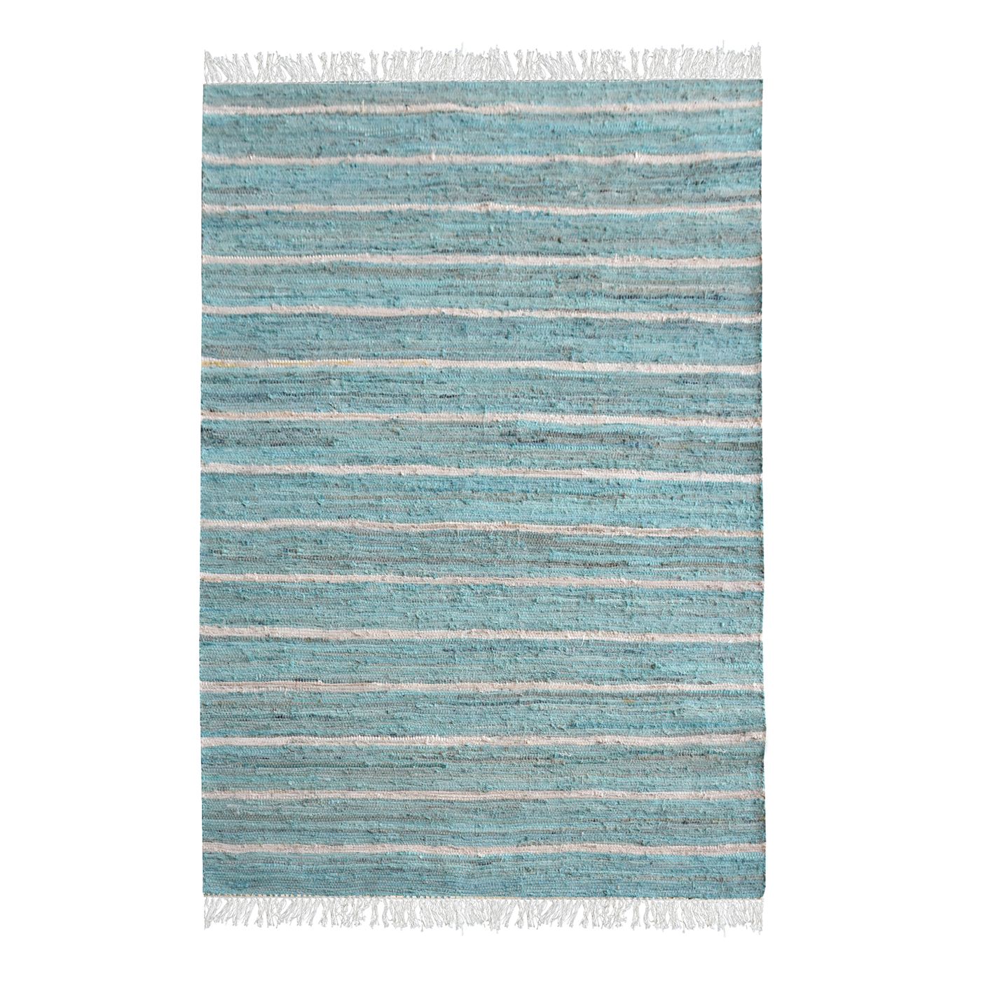 Area Rug, Bedroom Rug, Living Room Rug, Living Area Rug, Indian Rug, Office Carpet, Office Rug, Shop Rug Online,  Recycled Fabric, Aqua, Pitloom, Flat Weave, Stripes